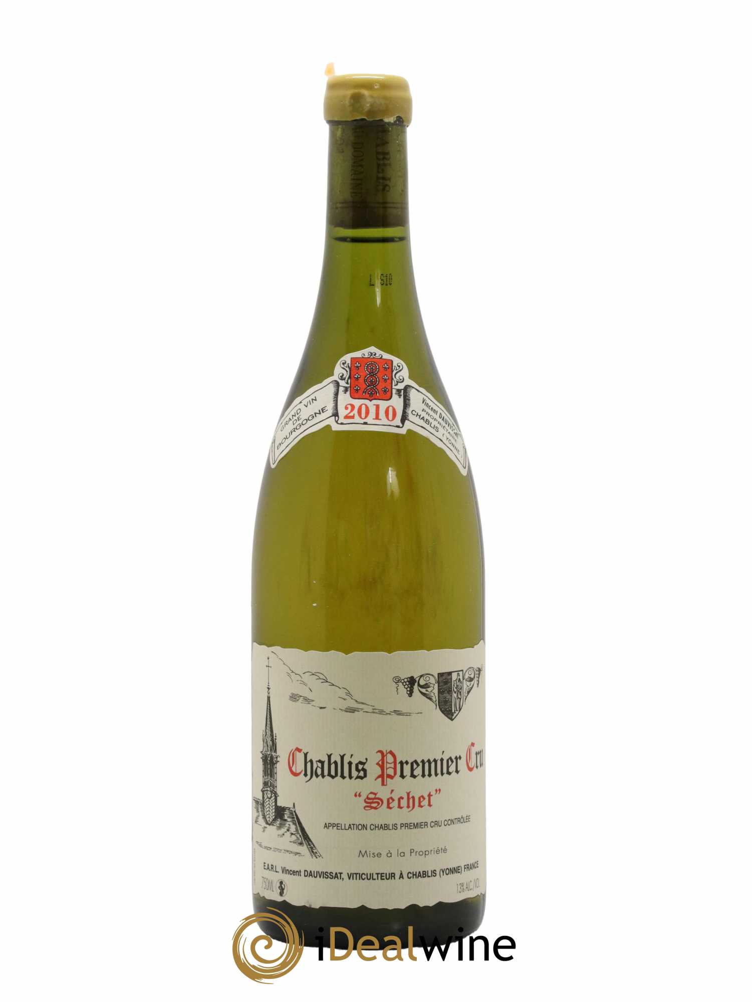 Chablis 1er Cru Séchet Vincent Dauvissat (Domaine) 2010 - Lot de 1 bouteille - 0