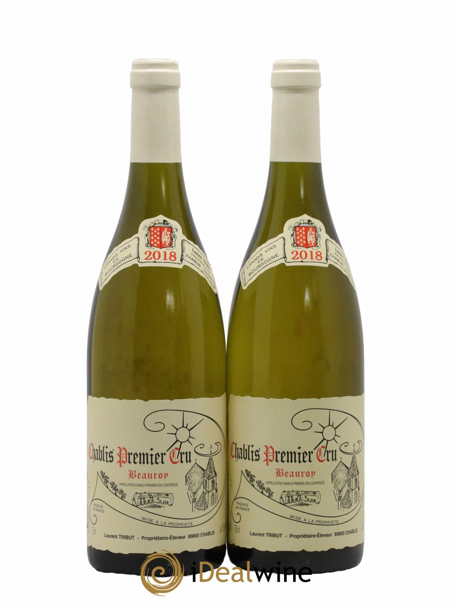 Chablis 1er Cru Beauroy Laurent Tribut 2018 - Lot de 2 bouteilles - 0