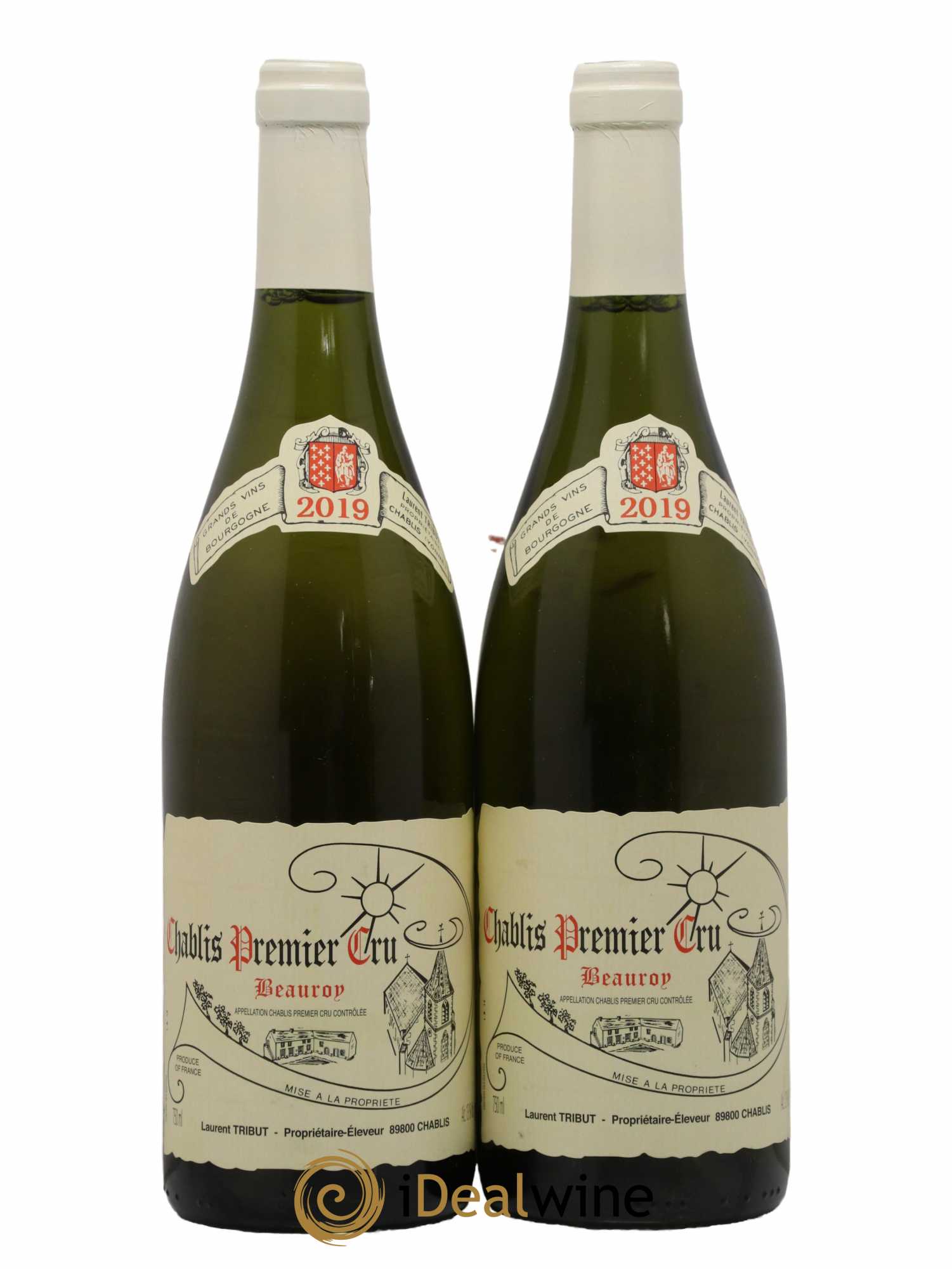 Chablis 1er Cru Beauroy Laurent Tribut 2019 - Lot de 2 bouteilles - 0
