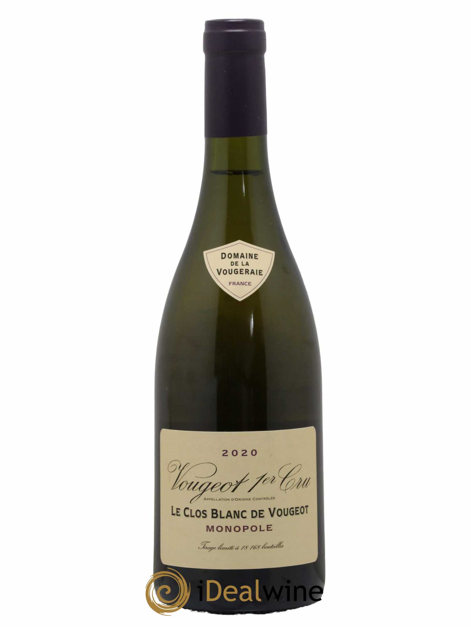 Vougeot 1er Cru Le Clos Blanc de Vougeot La Vougeraie 2020 - Lot de 1 bouteille - 0