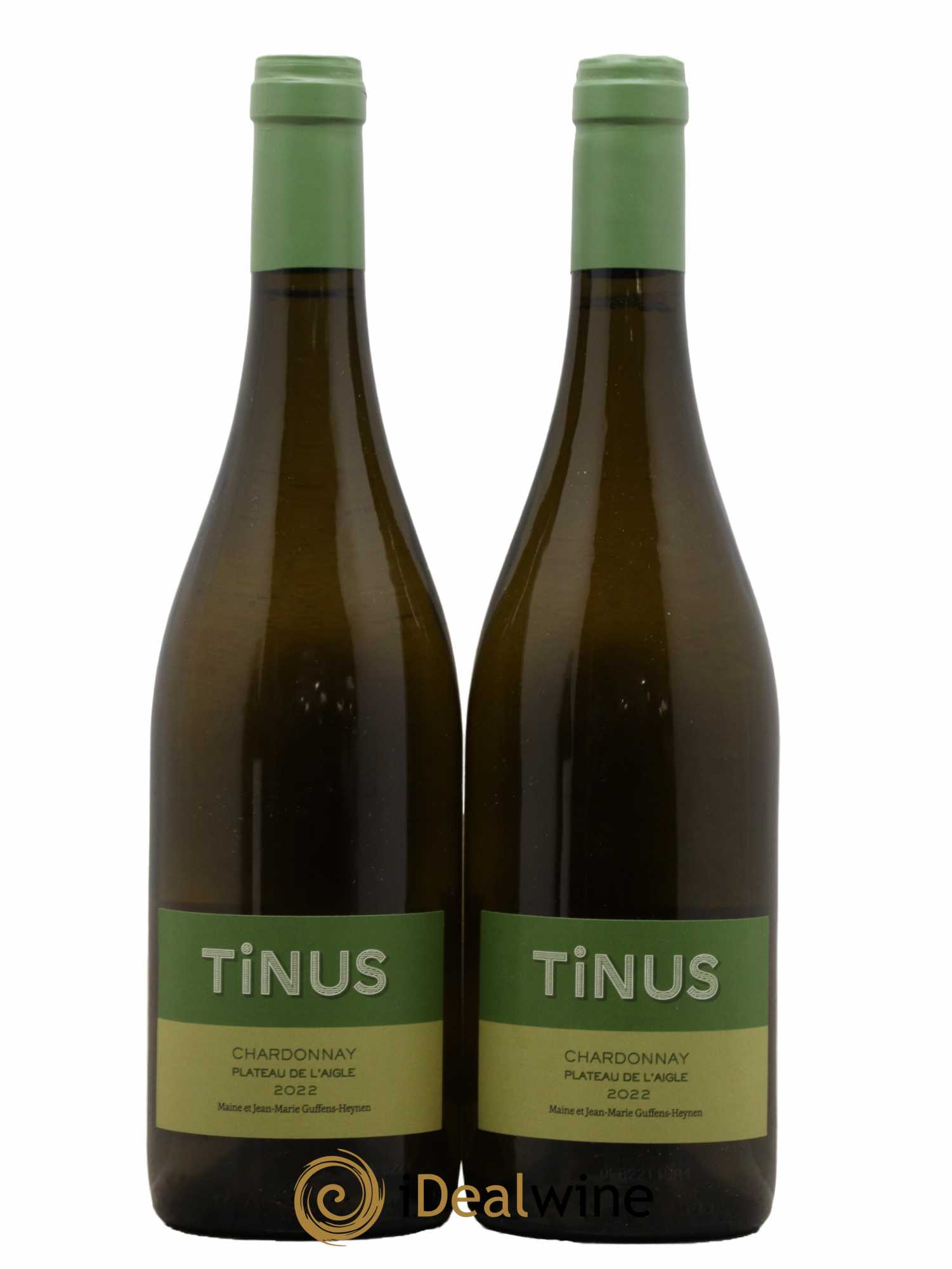 Vin de France Château des Tourettes Tinus Chardonnay Plateau de l'Aigle Jean-Marie Guffens 2022 - Lot de 2 bouteilles - 0