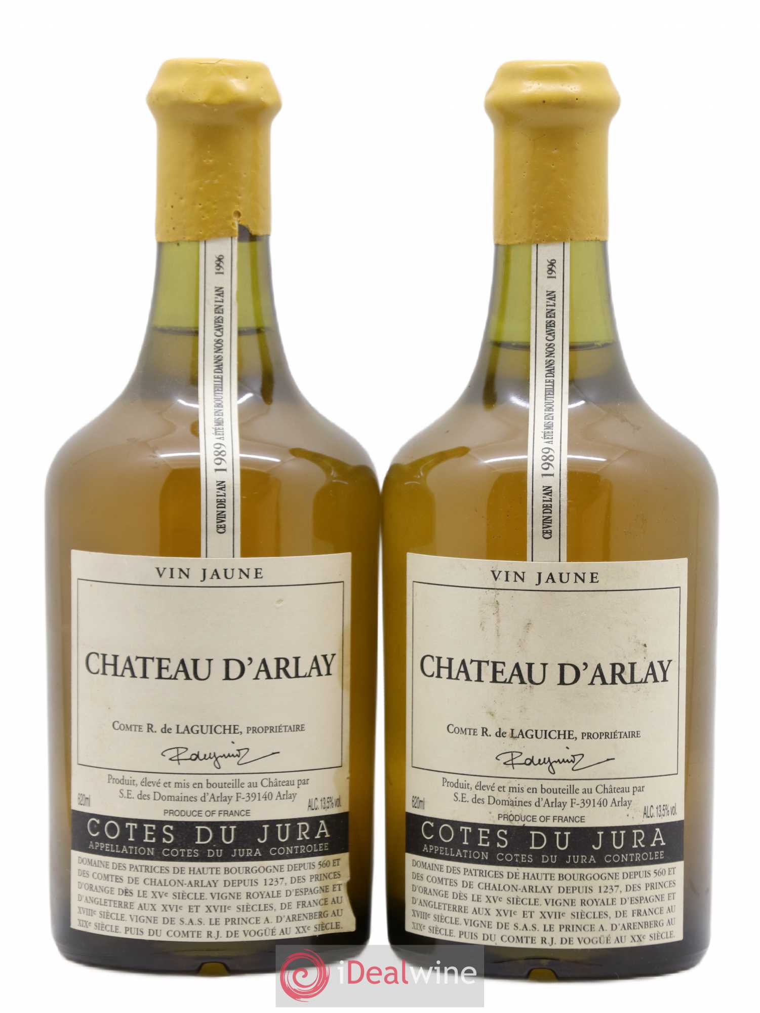 Côtes du Jura Vin jaune Château d'Arlay 1989 - Lot de 2 bouteilles - 0