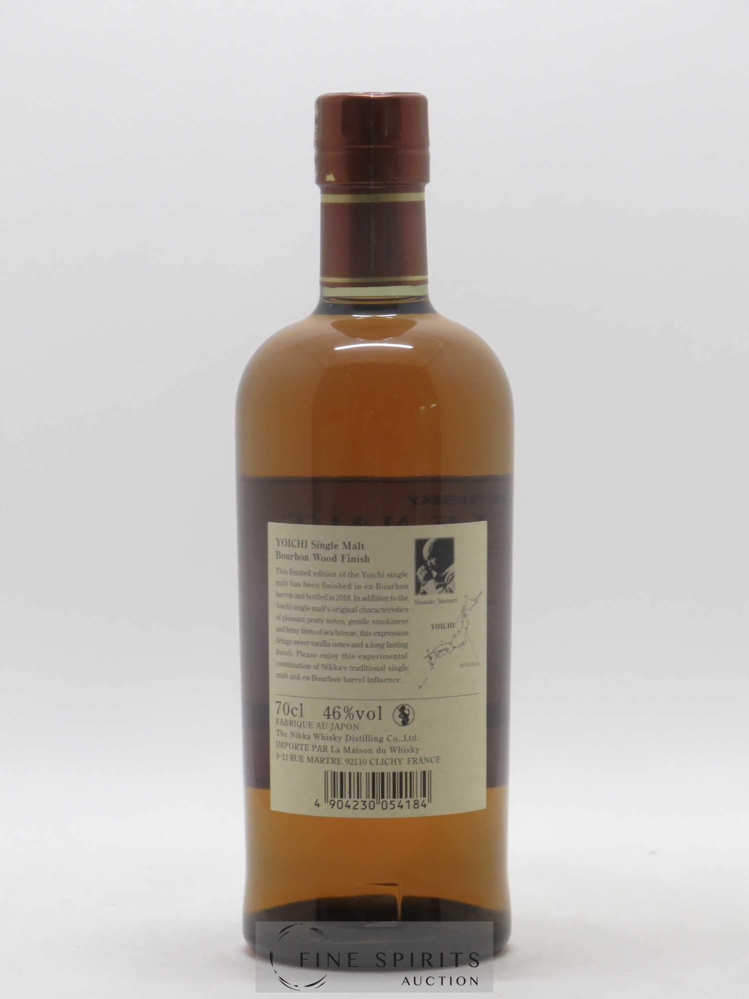 Yoichi Of. Bourbon Wood Finish 2018 Release Nikka Whisky - Lot de 1 bouteille - 2