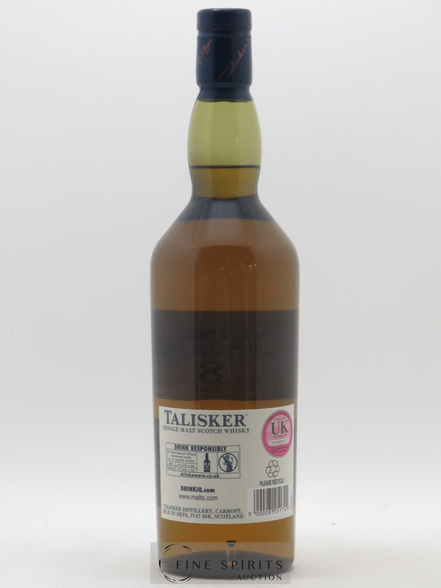 Talisker 8 years 2009 Of. Natural Cask Strength bottled 2018 Limited Release - Lot de 1 bouteille - 2