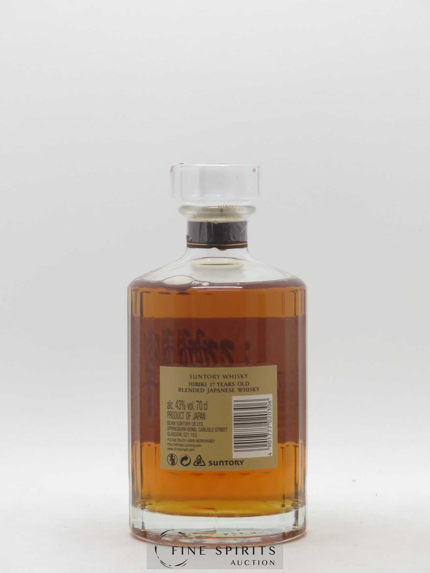 Hibiki 17 years Of. Suntory - Lot de 1 bouteille - 2