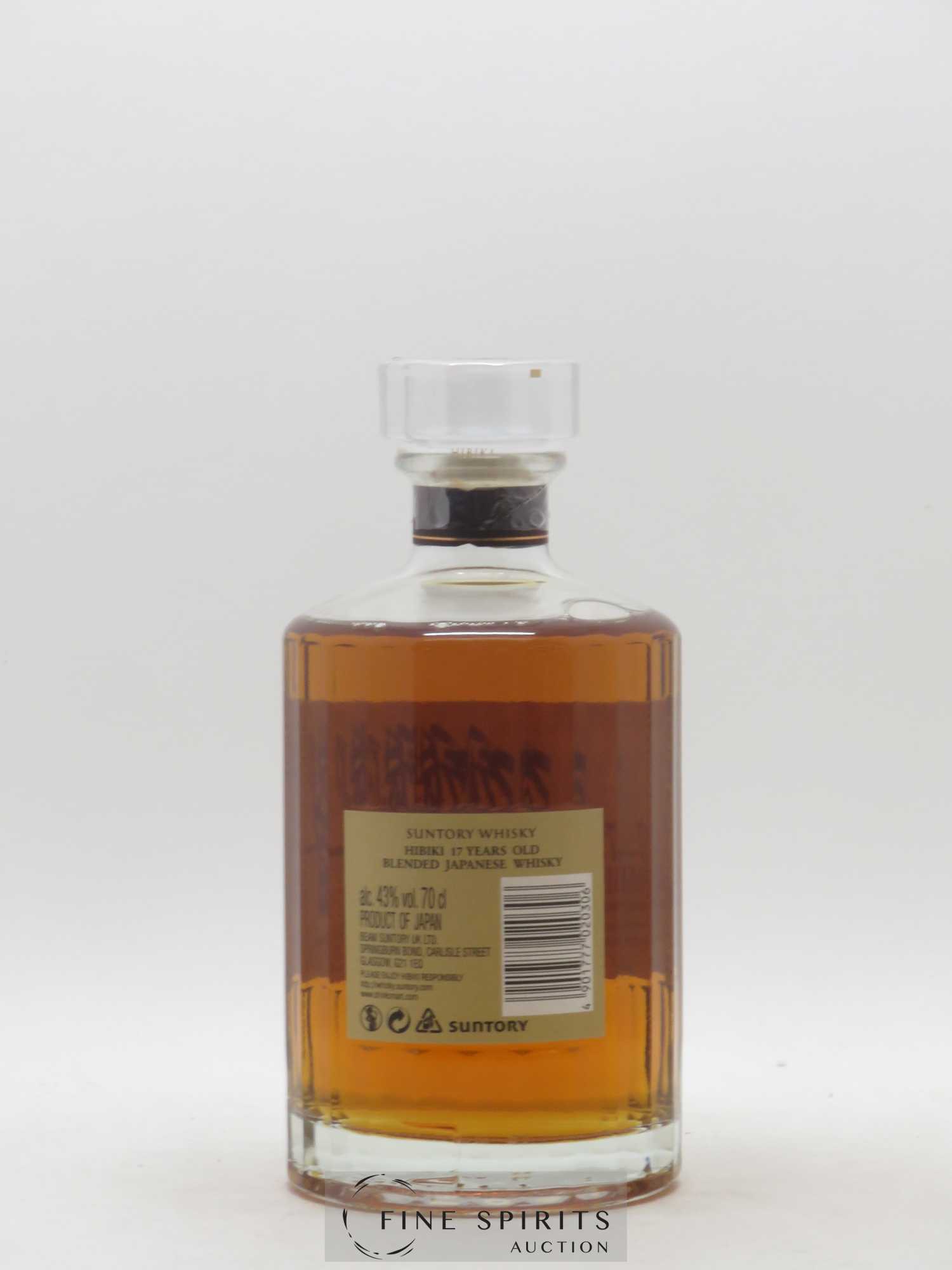 Hibiki 17 years Of. Suntory - Lot de 1 bouteille - 2