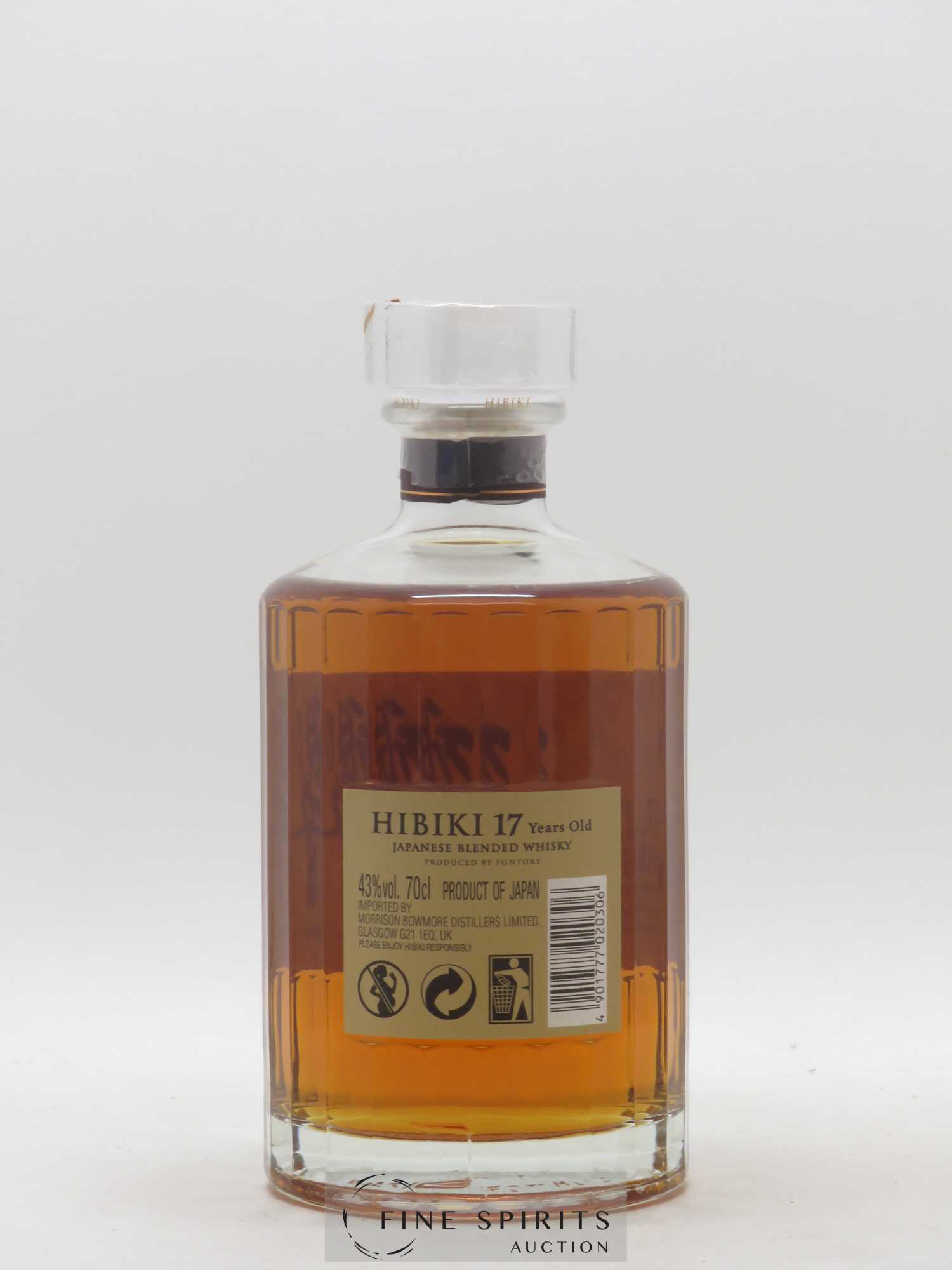 Hibiki 17 years Of. Suntory - Lot de 1 bouteille - 2