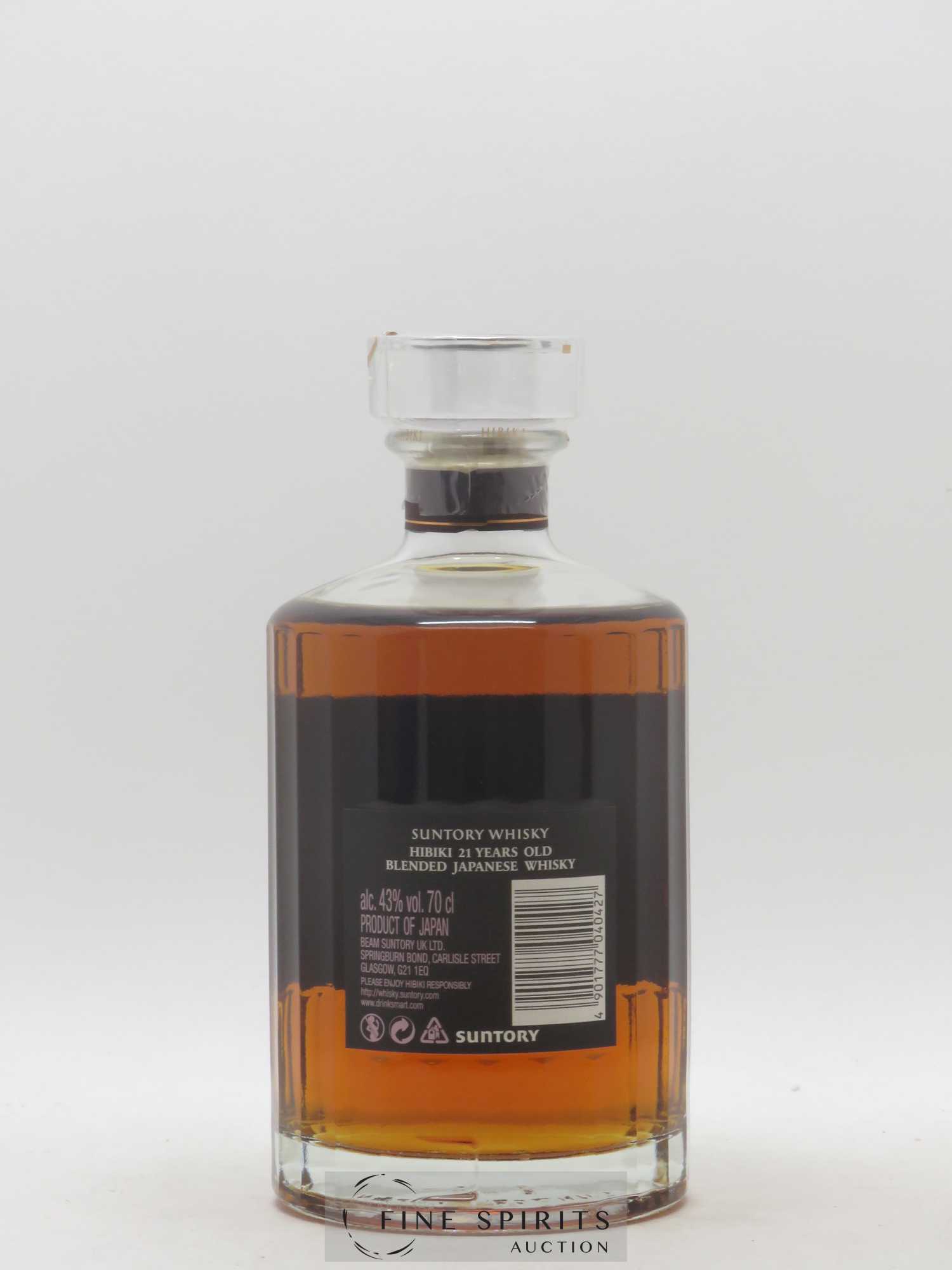 Hibiki 21 years Of. Suntory - Lot de 1 bouteille - 2
