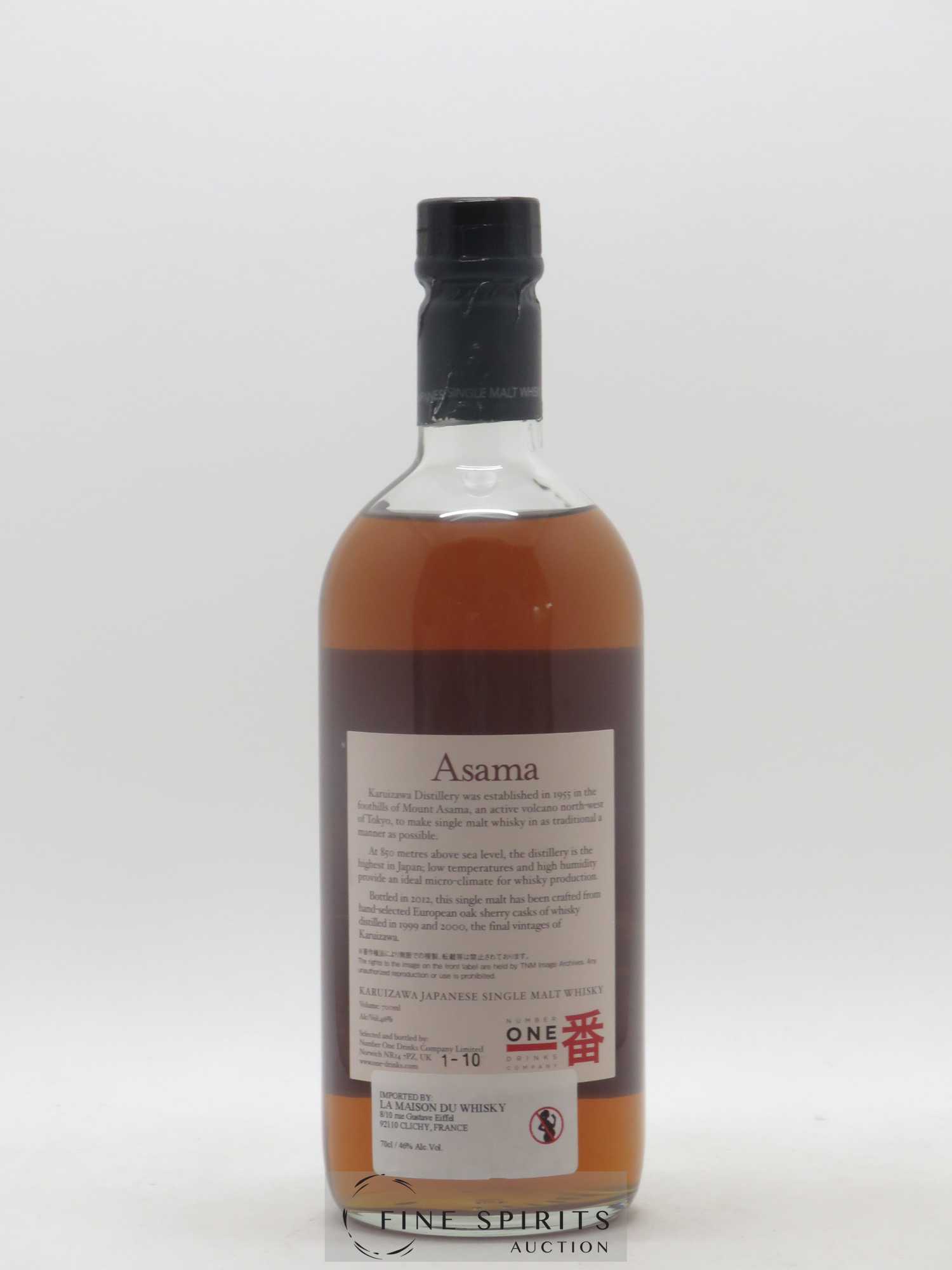 Asama Number One Drinks Karuizawa 1999 - 2000 bottled 2012 - Lot de 1 bouteille - 2