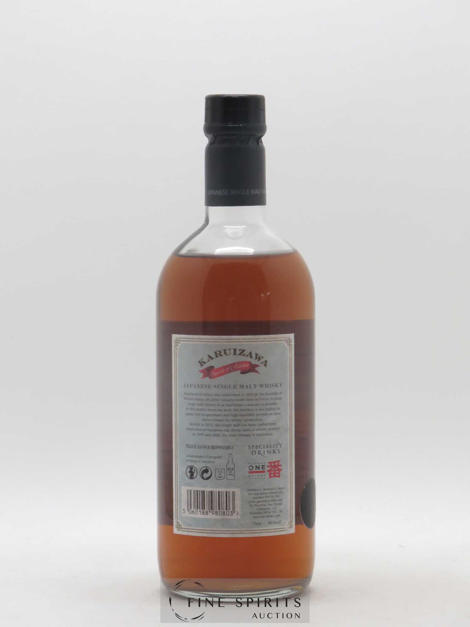 Karuizawa Number One Drinks Spirit of Asama - distilled in 1999-2000 bottled in 2012 Speciality Drinks (48°) - Lot de 1 bouteille - 2