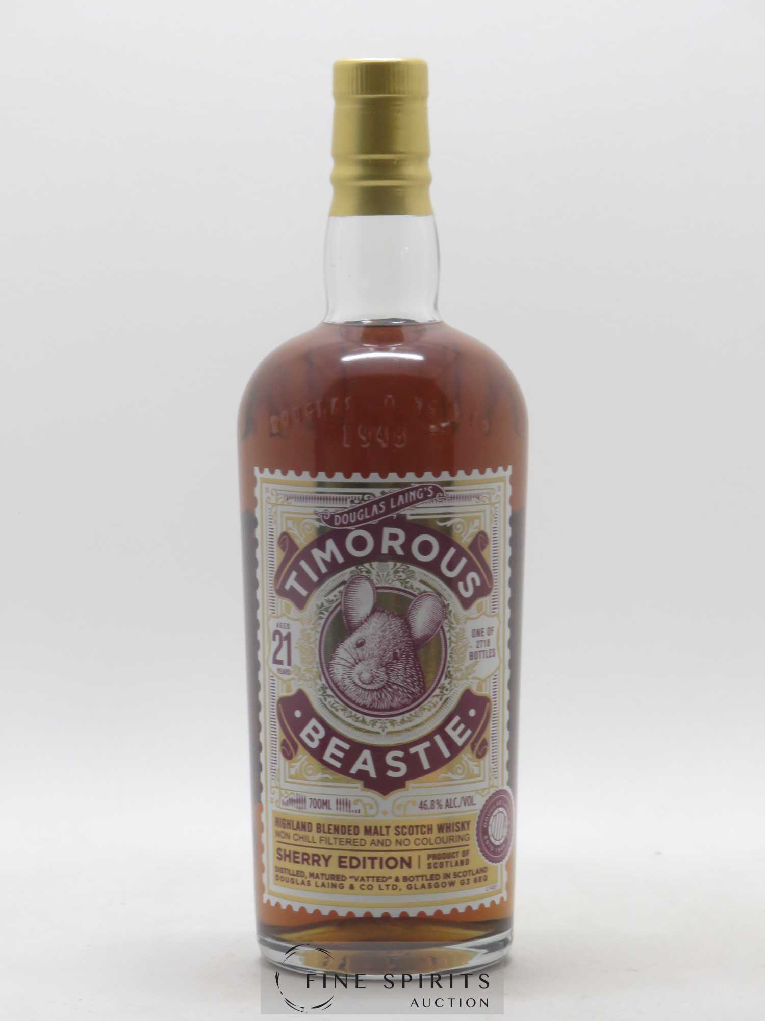 Timorous Beastie 21 years Douglas Laing One of 2718 Sherry Edition - Lot de 1 bouteille - 1