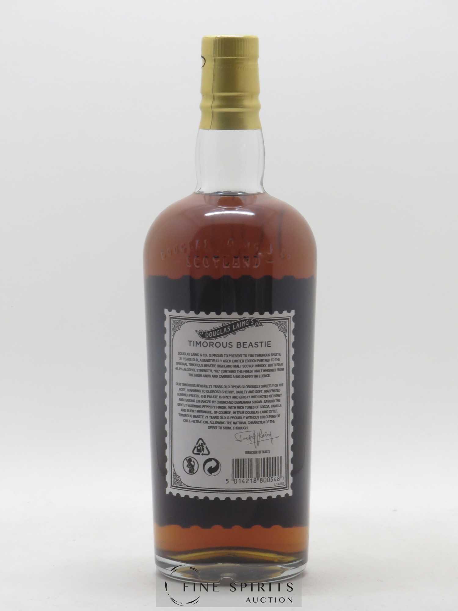 Timorous Beastie 21 years Douglas Laing One of 2718 Sherry Edition - Lot de 1 bouteille - 2