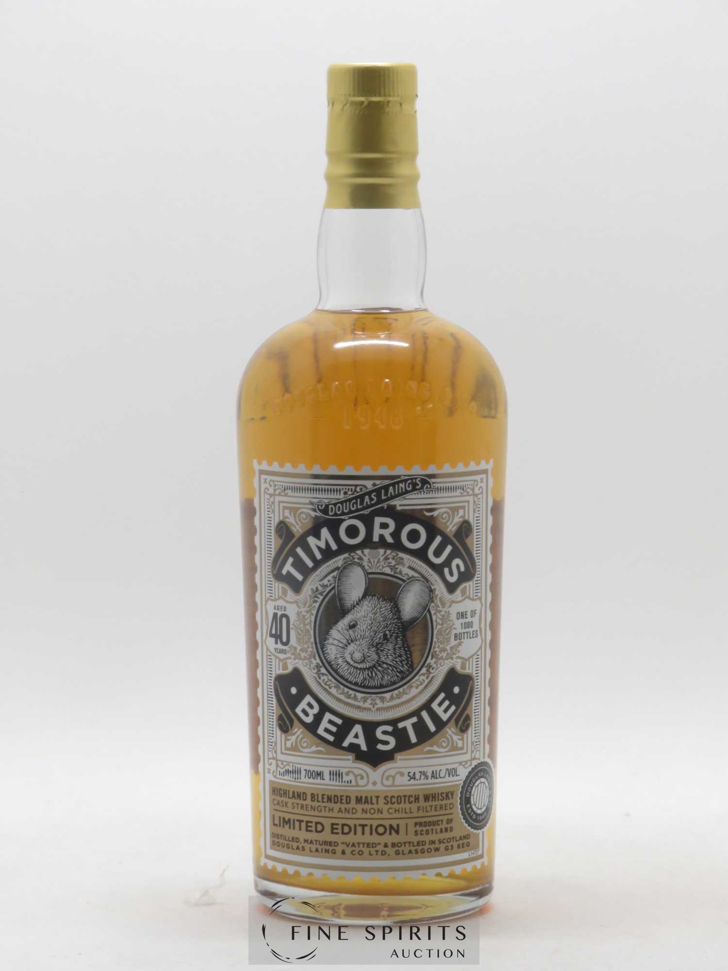 Timorous Beastie 40 years Douglas Laing One of 1080 Limited Edition - Posten von 1 Flasche - 1