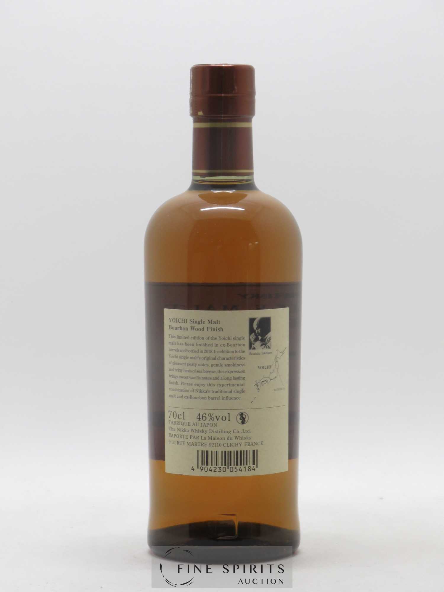 Yoichi Of. Bourbon Wood Finish 2018 Release Nikka Whisky - Lot de 1 bouteille - 2