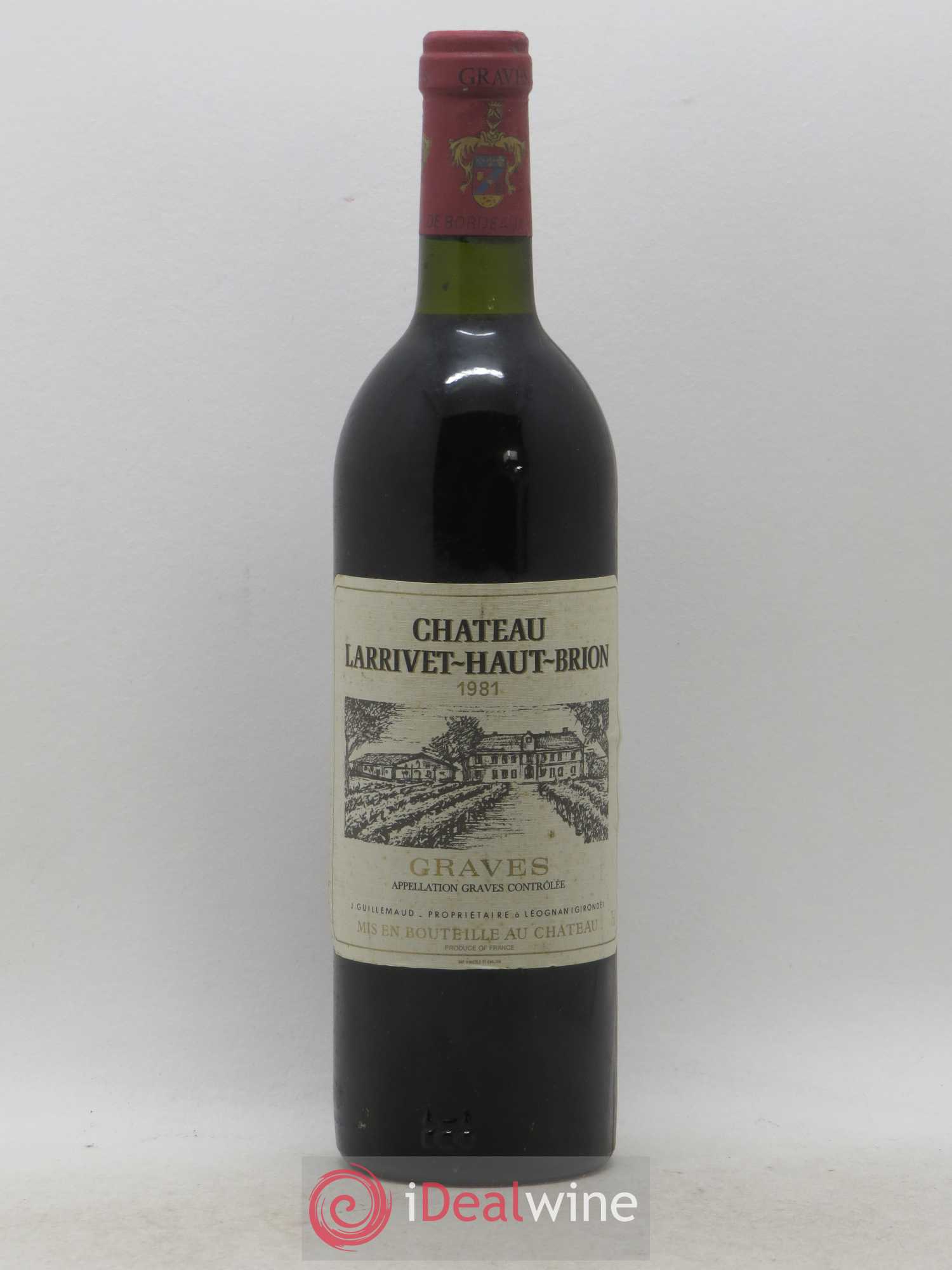 Château Larrivet Haut-Brion 1981 - Lot de 1 bouteille - 0