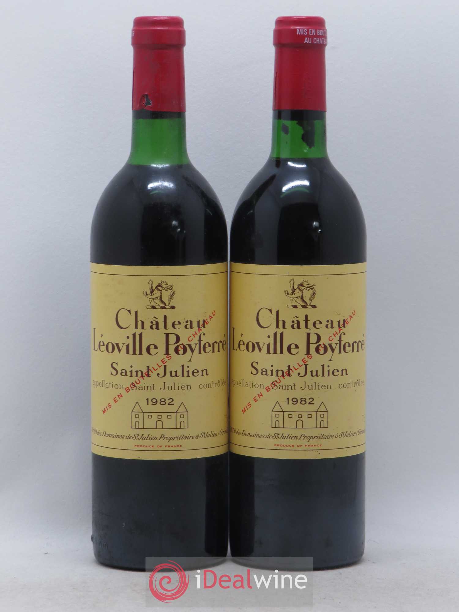 Château Léoville Poyferré 2ème Grand Cru Classé 1982 - Lot de 2 bouteilles - 0