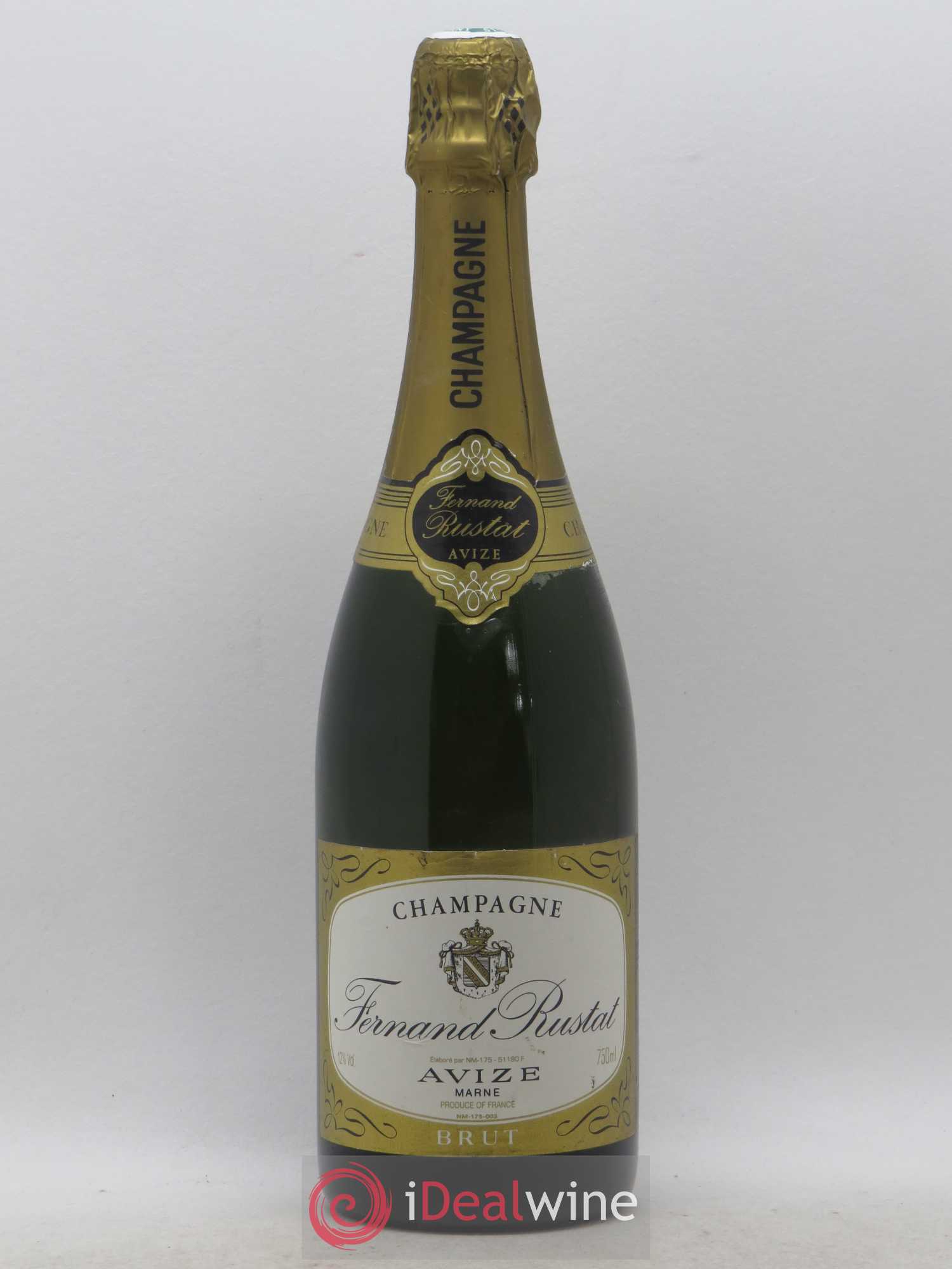 Champagne Brut Fernand Rustat - Lot de 1 bouteille - 0