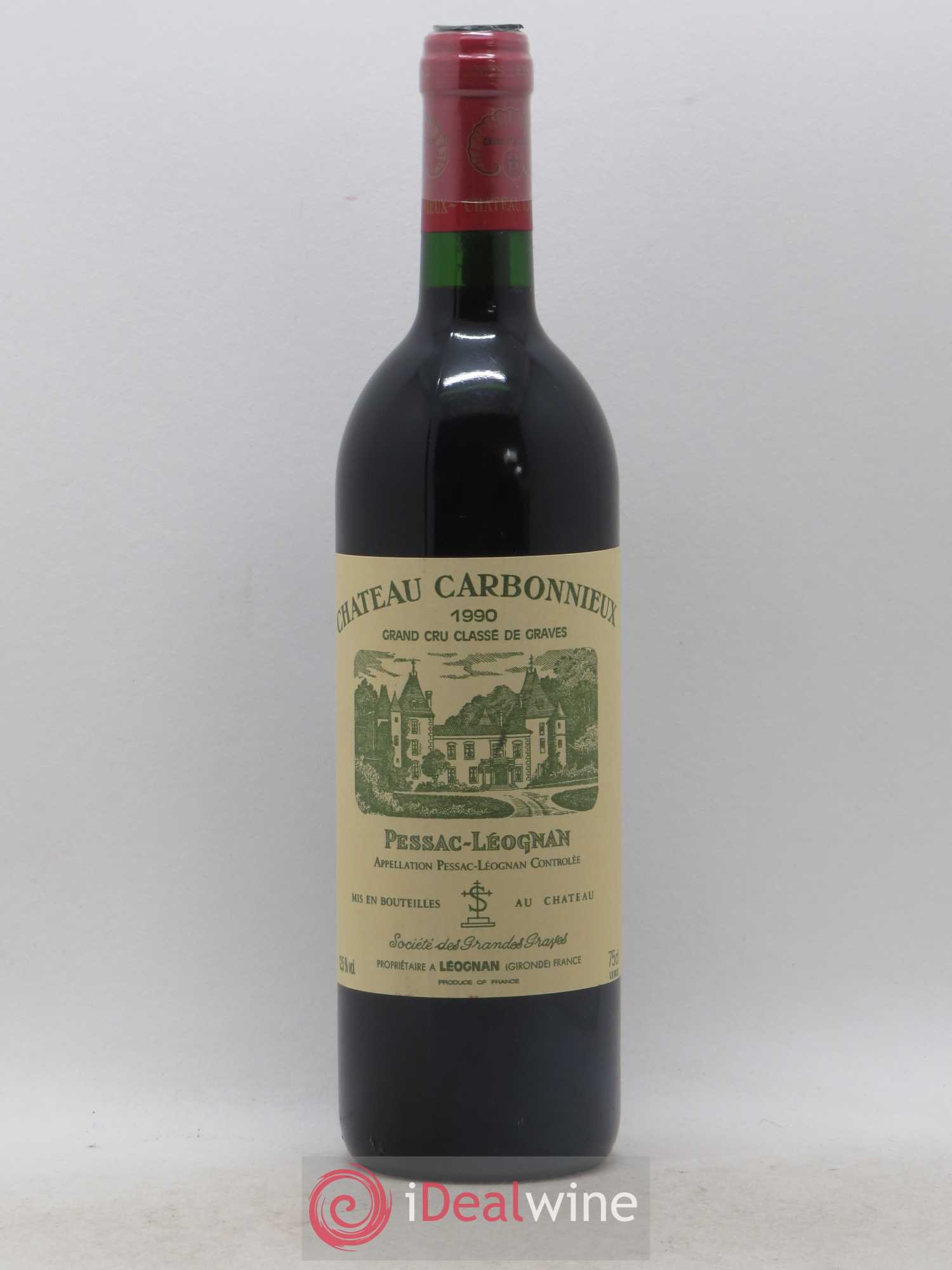 Château Carbonnieux Cru Classé de Graves 1990 - Lot de 1 bouteille - 0