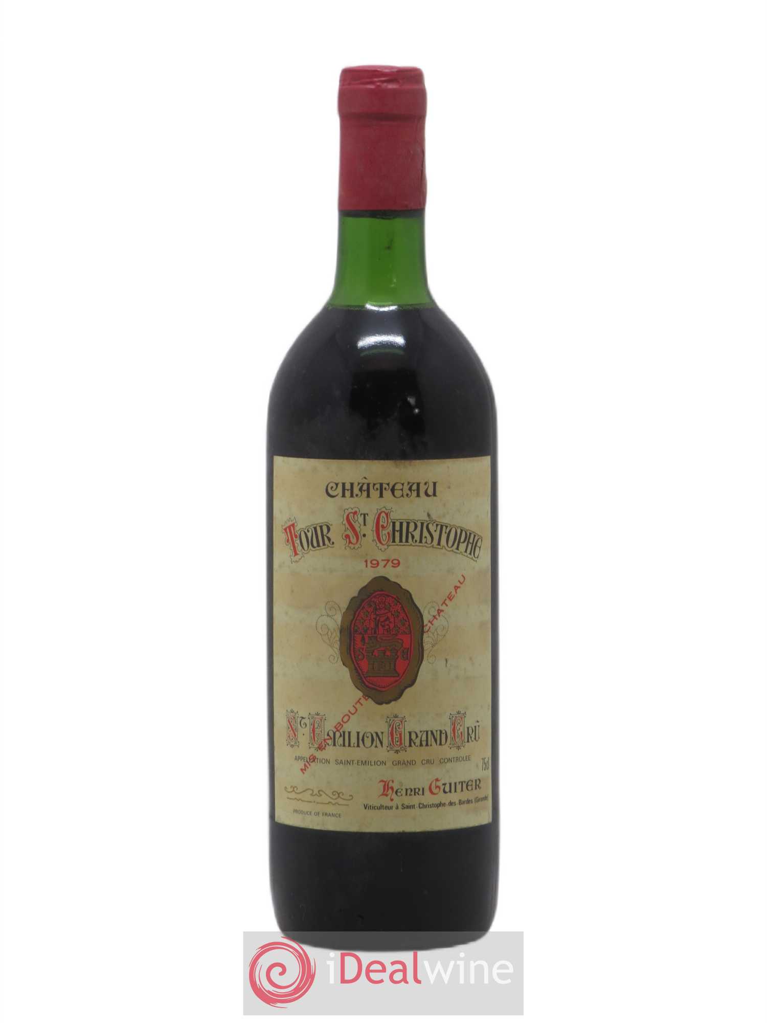 Saint-Émilion Grand Cru Château Tour Saint Christophe 1979 - Lot de 1 bouteille - 0