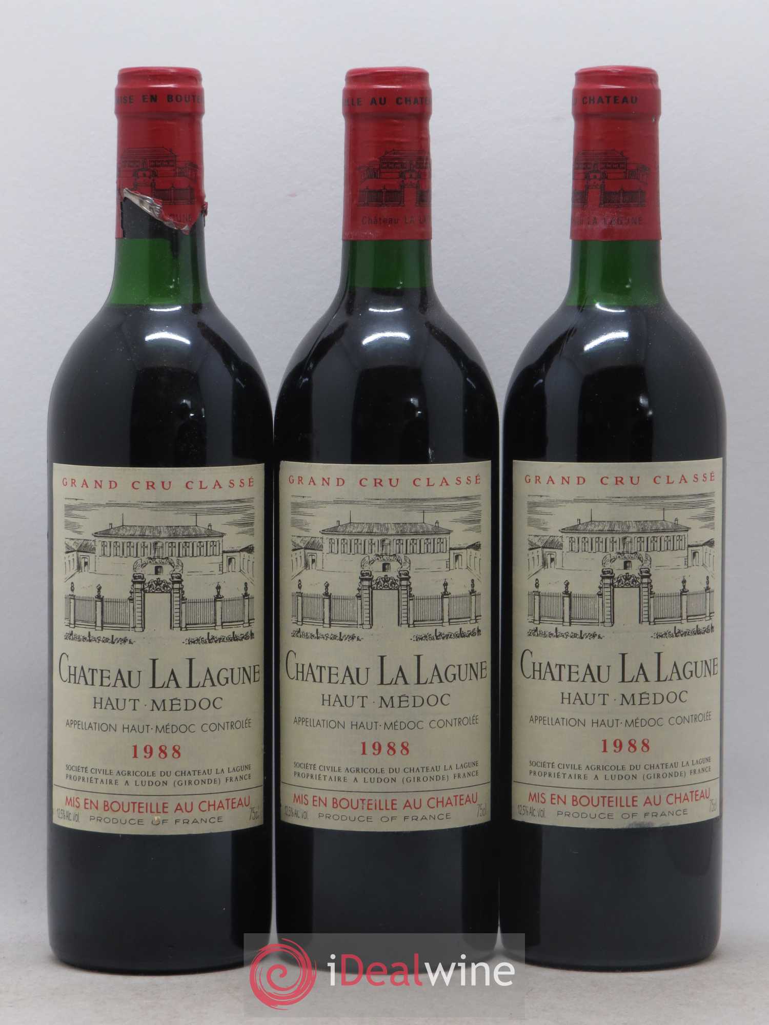 Château la Lagune 3ème Grand Cru Classé 1988 - Lot de 12 bouteilles - 1