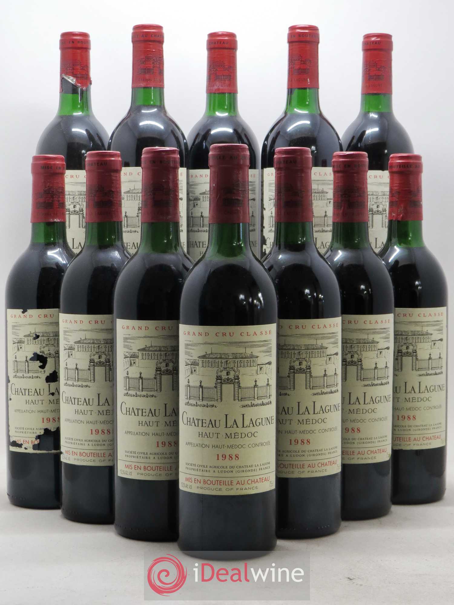 Château la Lagune 3ème Grand Cru Classé 1988 - Lot de 12 bouteilles - 0