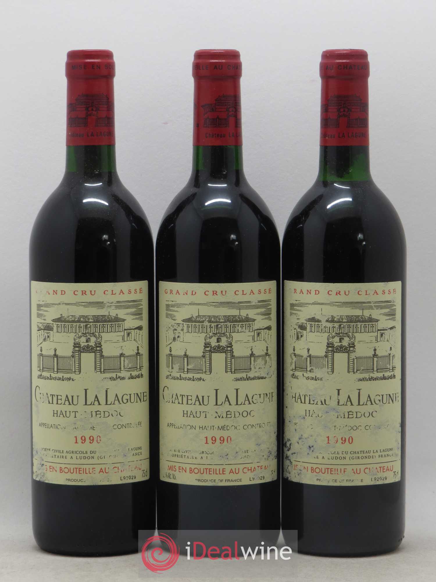 Château la Lagune 3ème Grand Cru Classé 1990 - Lot de 12 bouteilles - 1