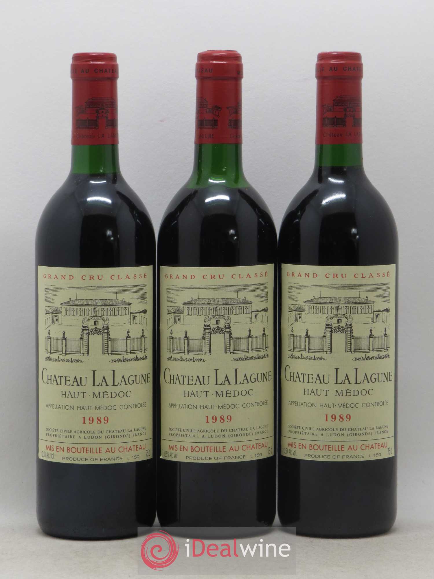 Château la Lagune 3ème Grand Cru Classé 1989 - Lot de 12 bouteilles - 1