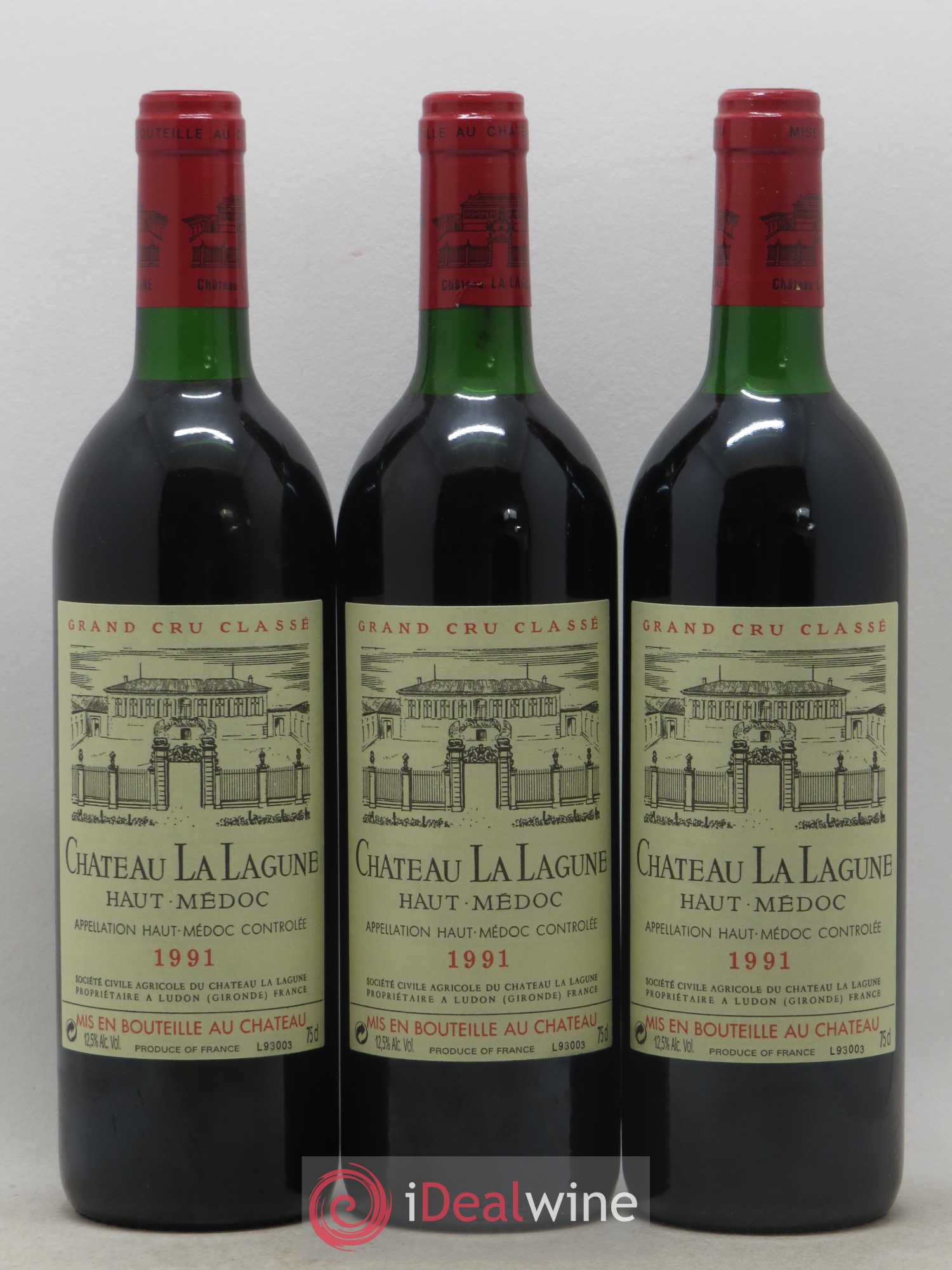 Château la Lagune 3ème Grand Cru Classé 1991 - Lot de 12 bouteilles - 1