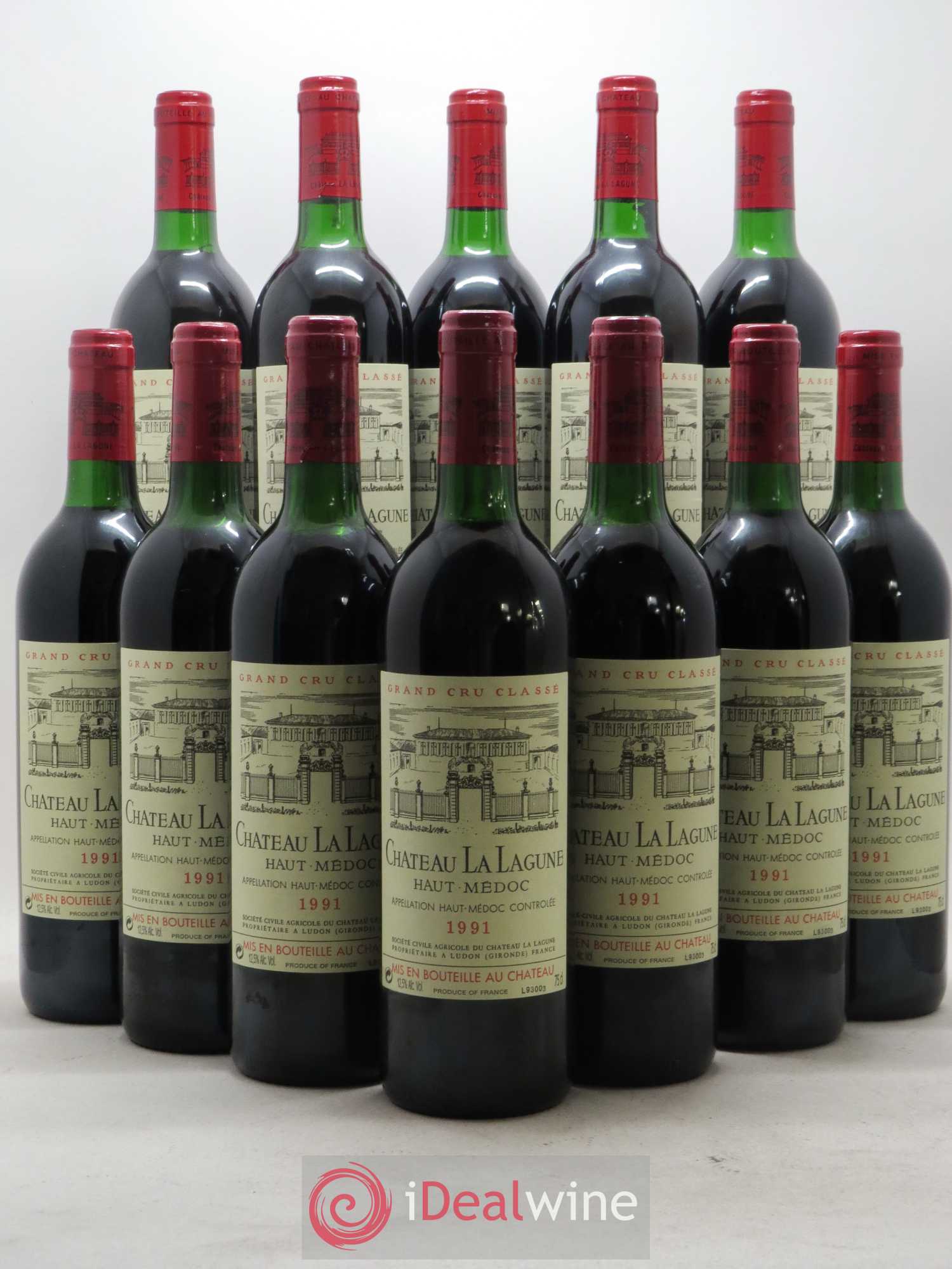 Château la Lagune 3ème Grand Cru Classé 1991 - Lot de 12 bouteilles - 0