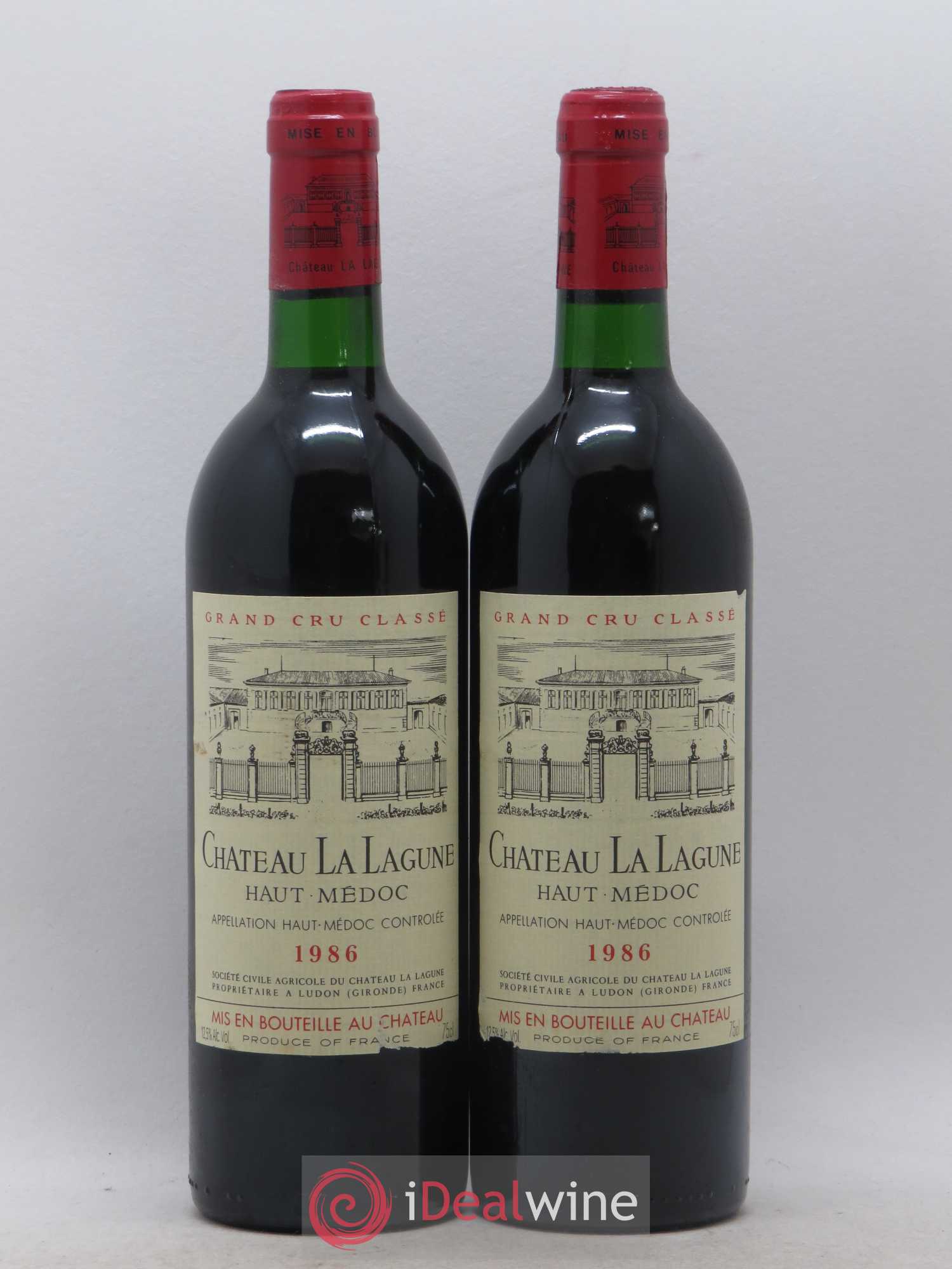 Château la Lagune 3ème Grand Cru Classé 1986 - Lot de 2 bouteilles - 0