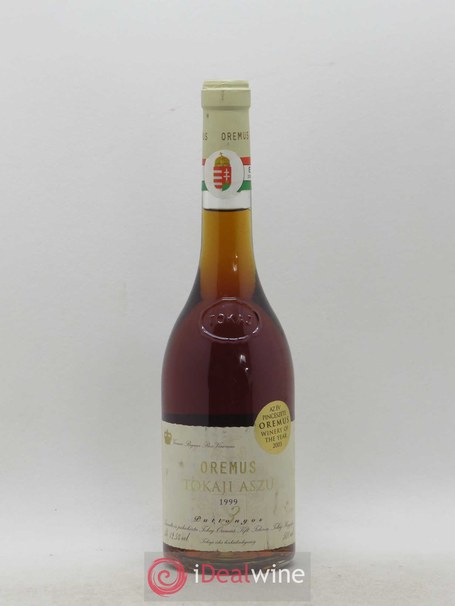 Tokaji Oremus Aszu 3 Puttonyos 50cl 1999 - Lotto di 1 bottiglia - 0