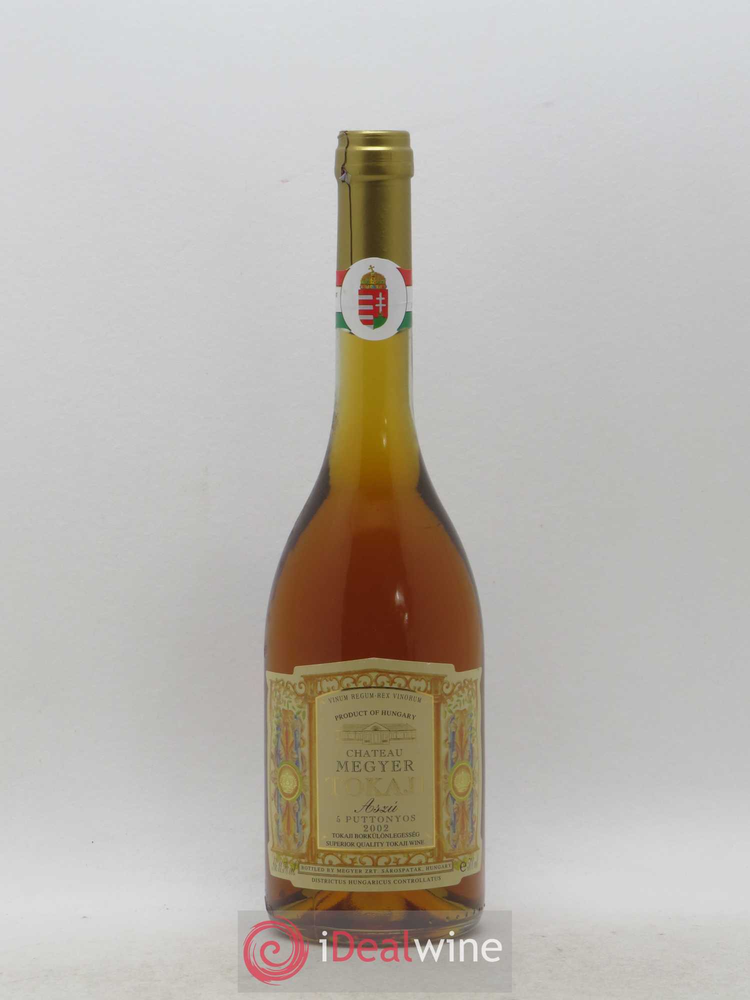 Tokaji Aszu 5 Puttonyos Château Megyer 50cl 2002 - Lot de 1 bouteille - 0