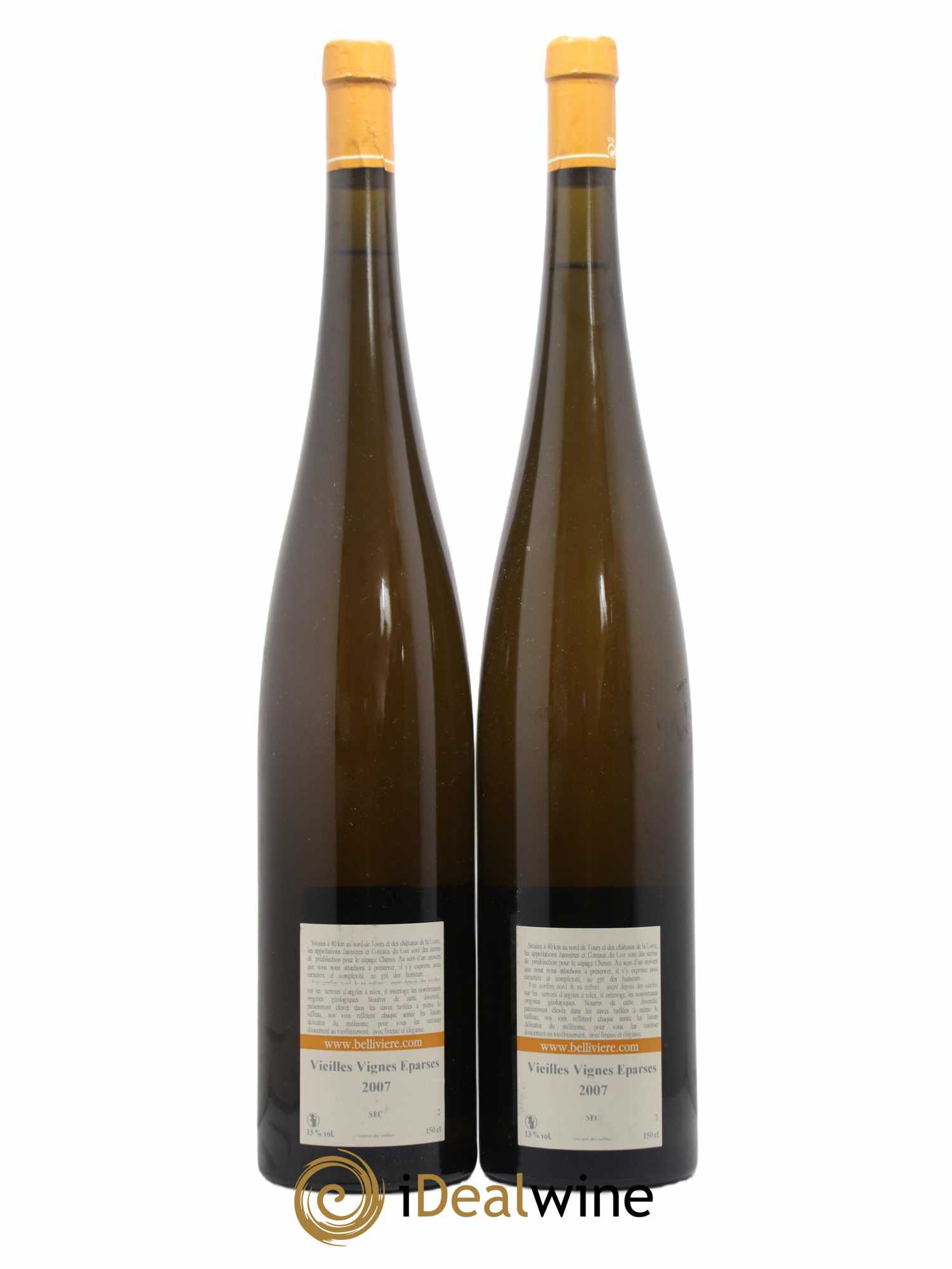 Coteaux du Loir Vieilles Vignes Eparses Domaine de Bellivière 2007 - Lot de 2 magnums - 1