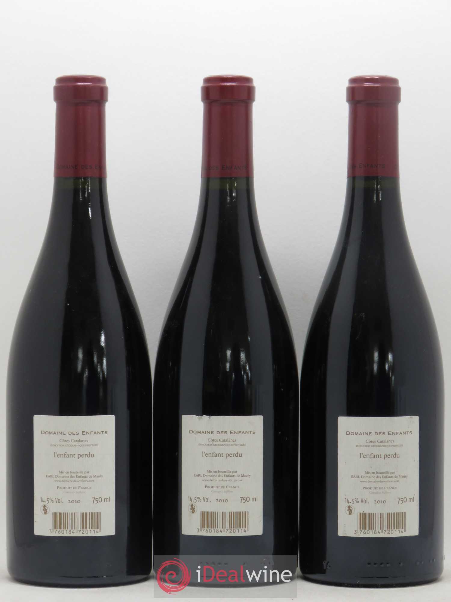 Côtes Catalanes (VDP des Côtes Catalanes) L'Enfant Perdu Domaine des Enfants 2010 - Lotto di 3 bottiglie - 1