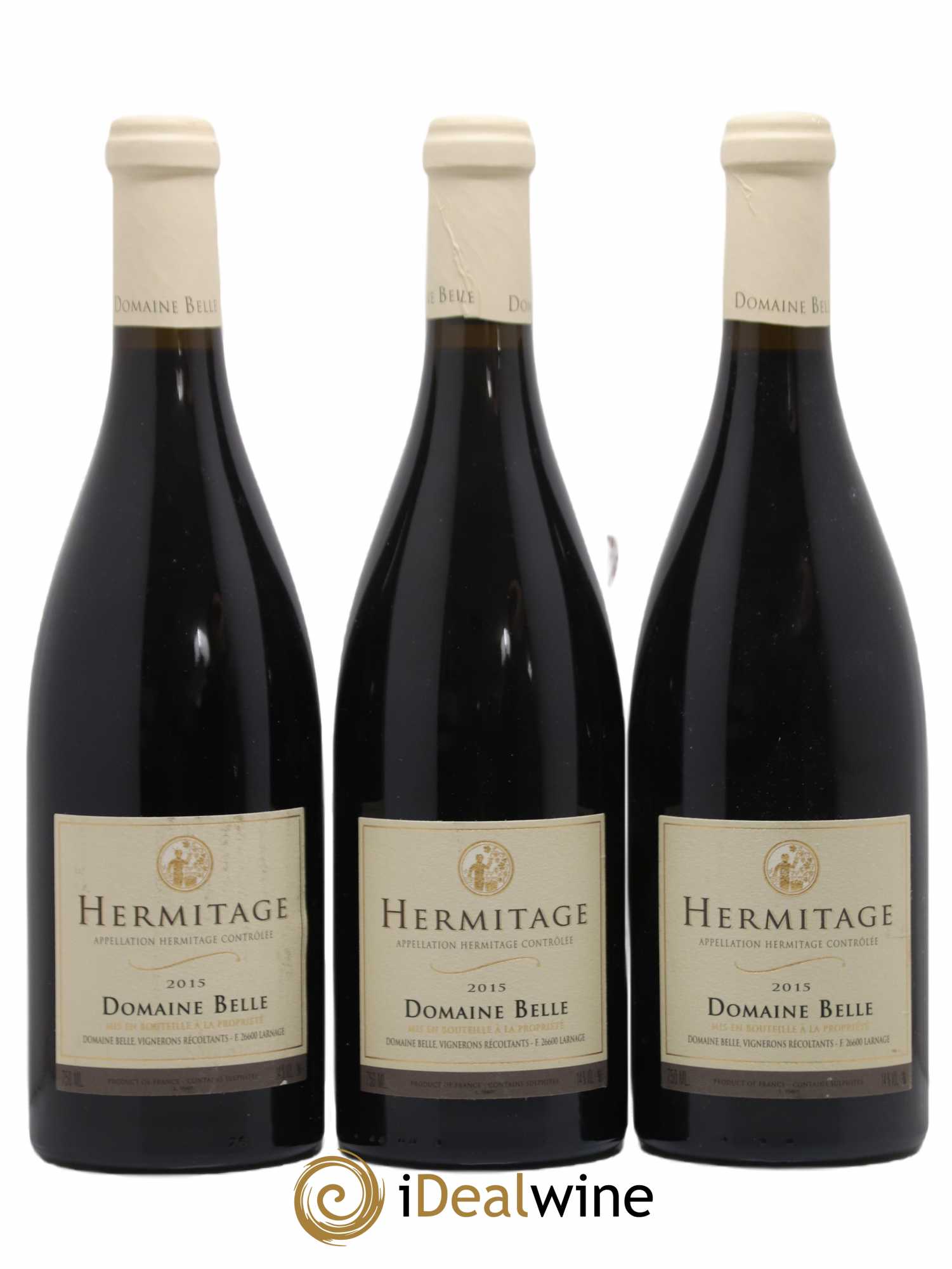 Hermitage Domaine Belle 2015 - Lot de 3 bouteilles - 0