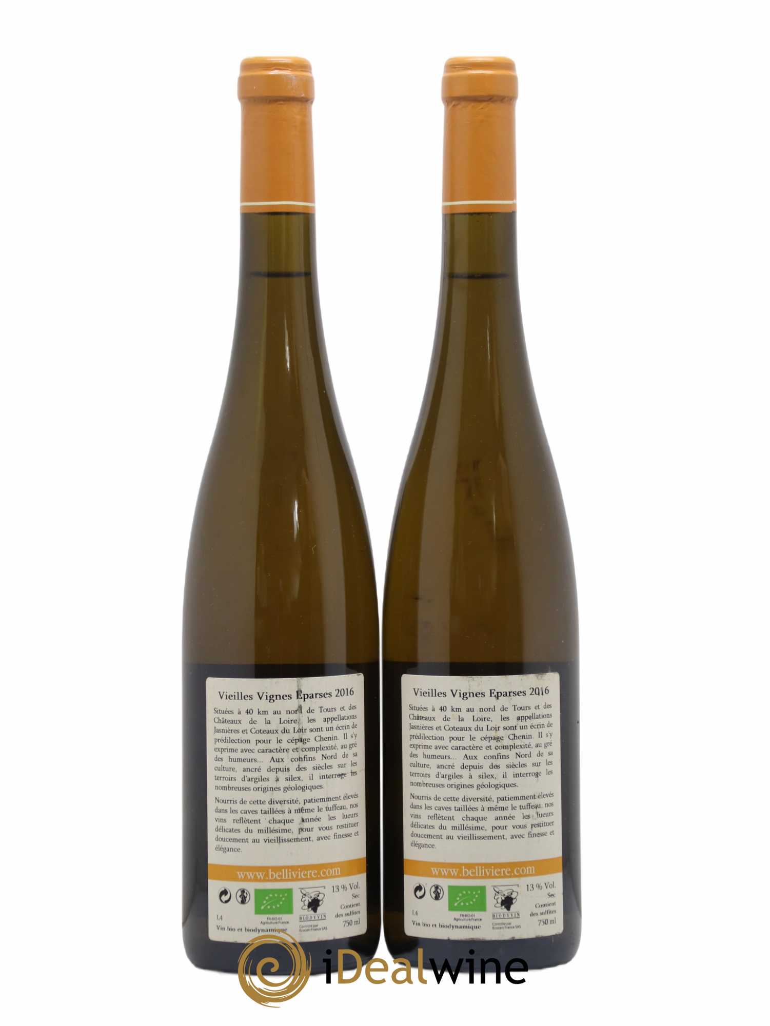 Coteaux du Loir Vieilles Vignes Eparses Domaine de Bellivière 2016 - Lot de 2 bouteilles - 1