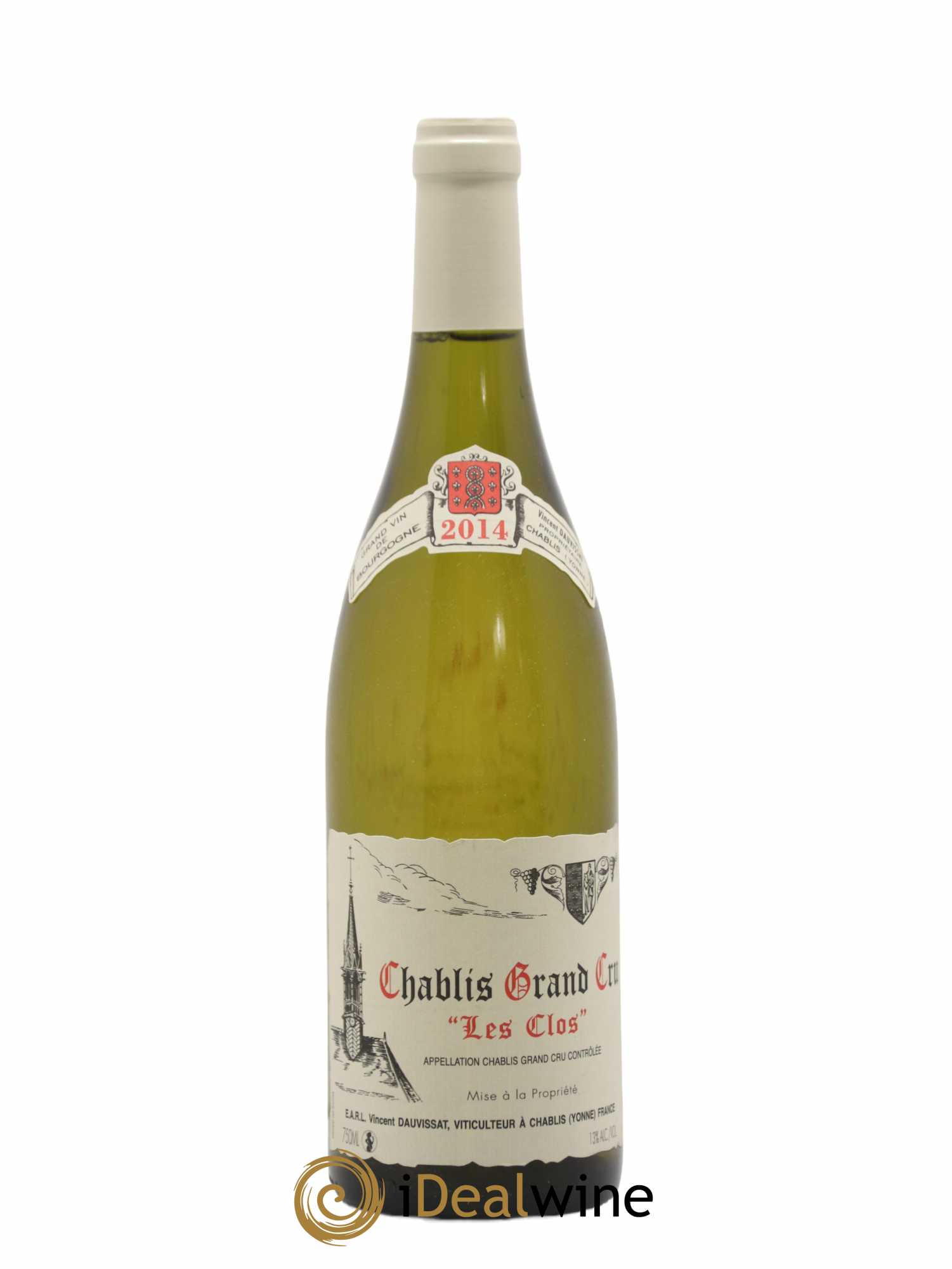 Chablis Grand Cru Les Clos Vincent Dauvissat (Domaine) 2014 - Lot de 1 bouteille - 0
