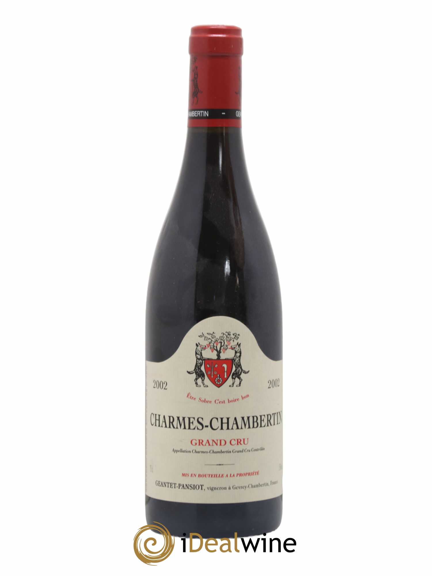 Charmes-Chambertin Grand Cru Geantet-Pansiot 2002 - Lot de 1 bouteille - 0