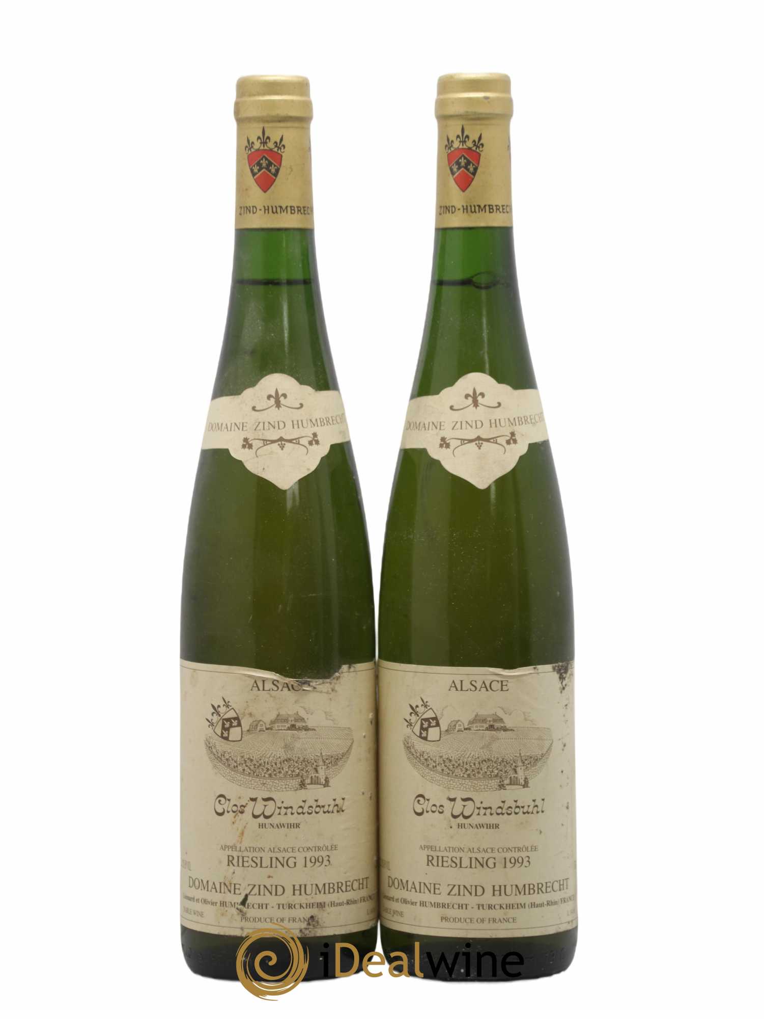 Alsace Riesling Clos Windsbuhl Zind-Humbrecht (Domaine) 1993 - Lot de 2 bouteilles - 0