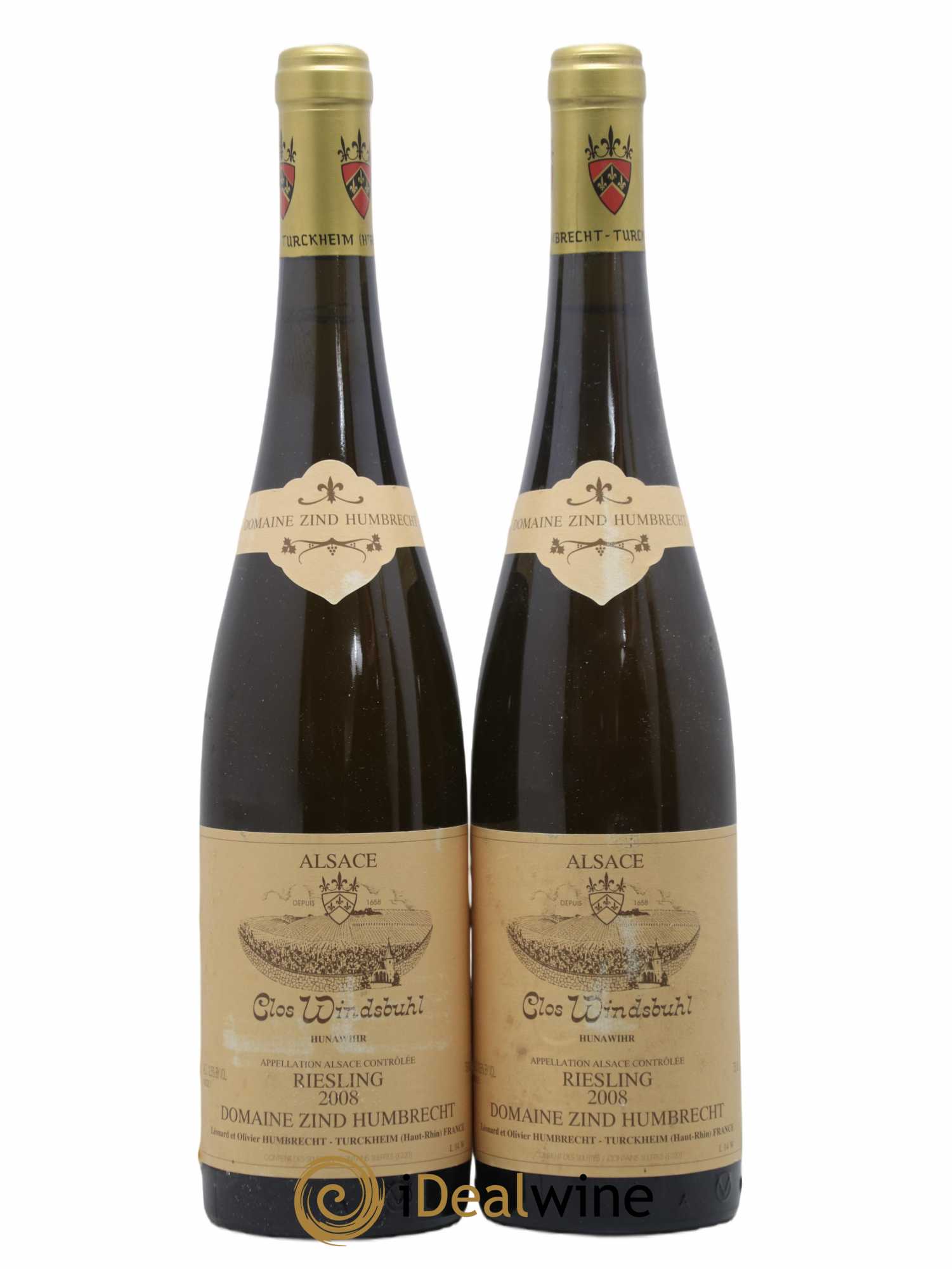 Alsace Riesling Clos Windsbuhl Zind-Humbrecht (Domaine) 2008 - Lot de 2 bouteilles - 0