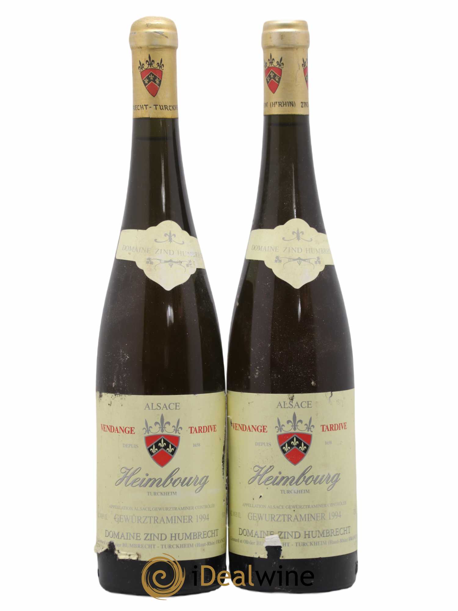 Gewurztraminer Vendanges Tardives Heimbourg Zind Humbrecht 1994 - Lotto di 2 bottiglie - 0
