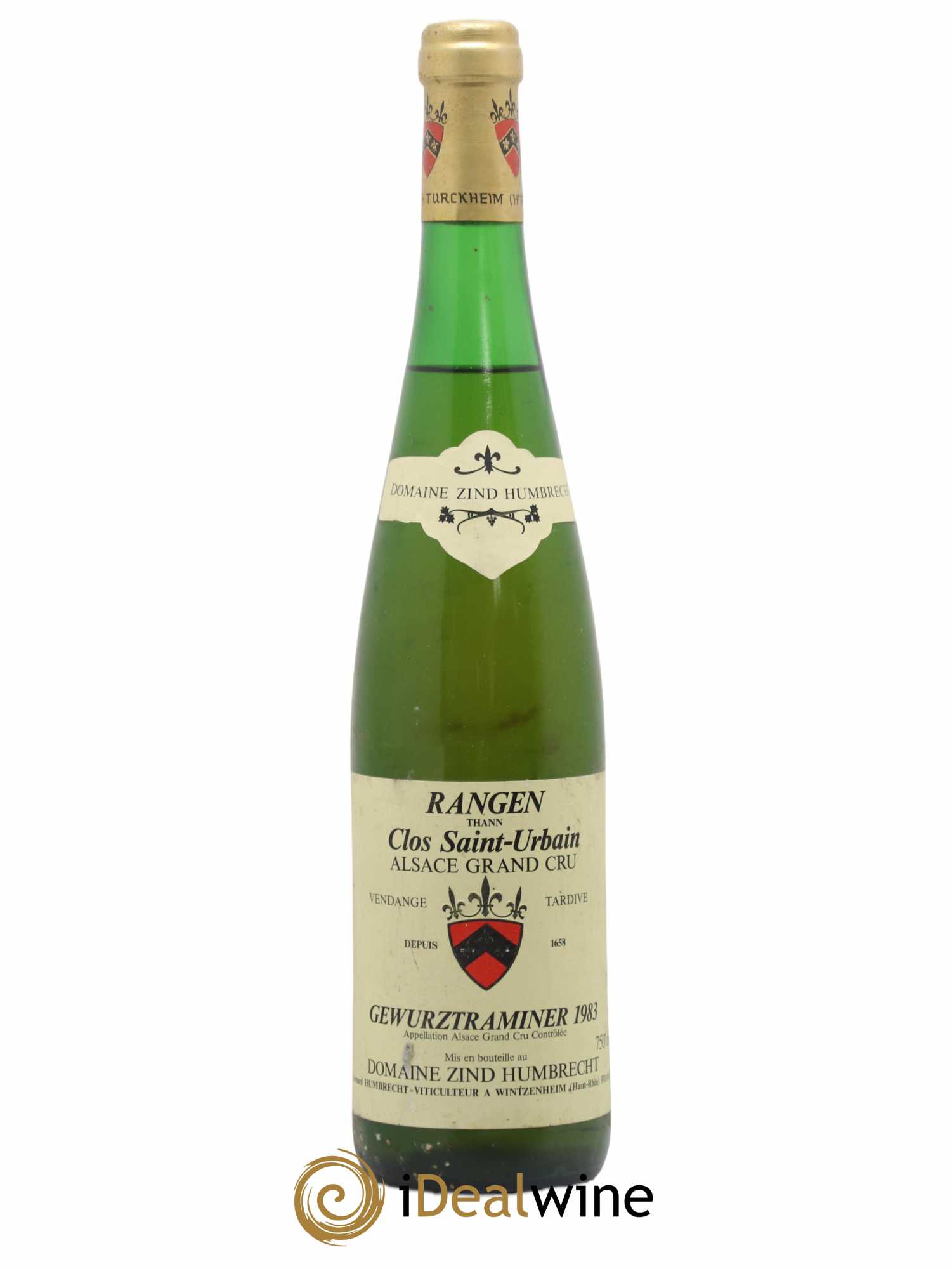 Alsace Gewurztraminer Vendanges Tardives Grand Cru Rangen de Thann Zind-Humbrecht (Domaine) Clos Saint Urbain 1983 - Lotto di 1 bottiglia - 0