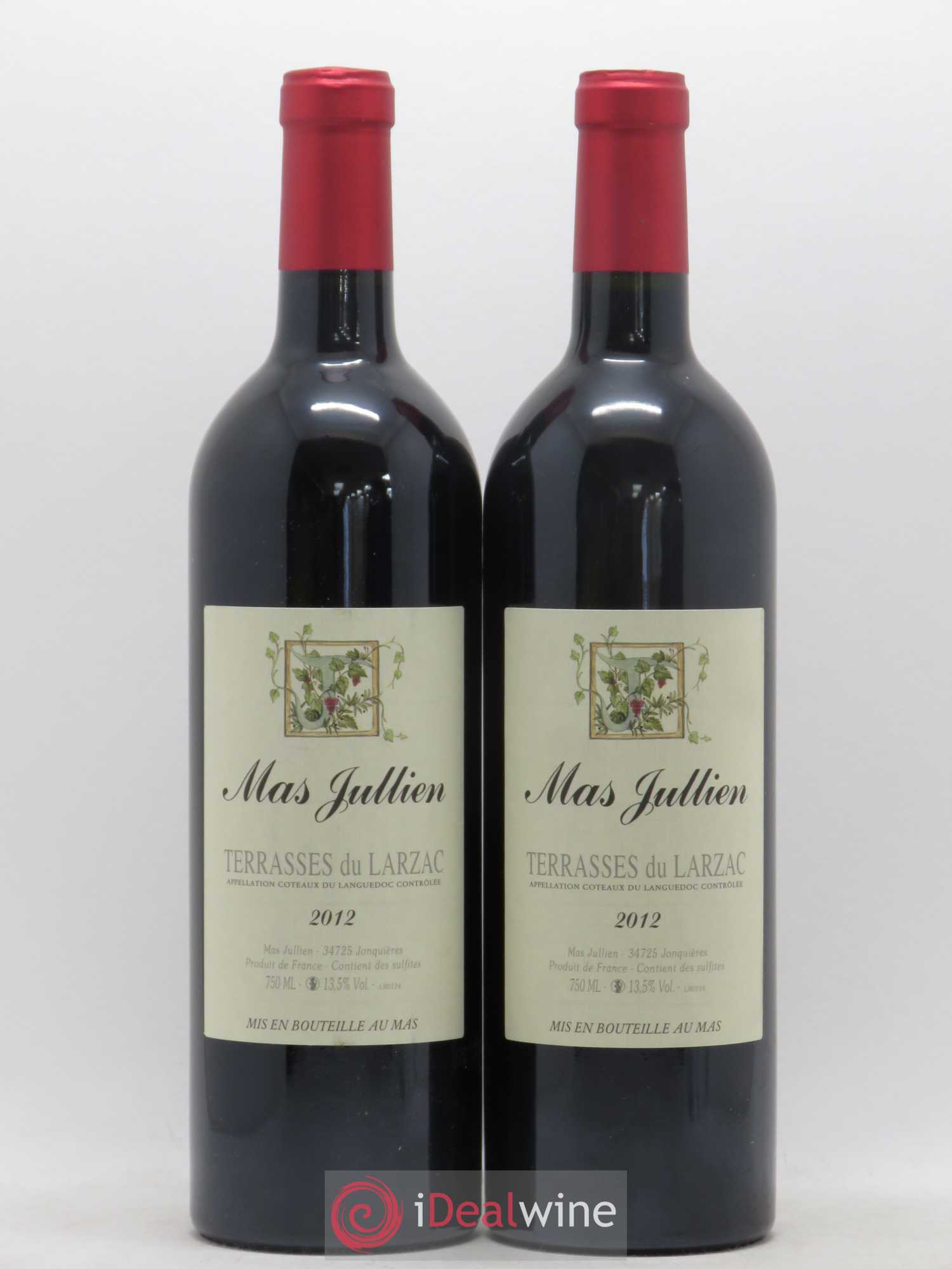 Terrasses du Larzac Mas Jullien Olivier Jullien 2012 - Lot de 2 bouteilles - 0