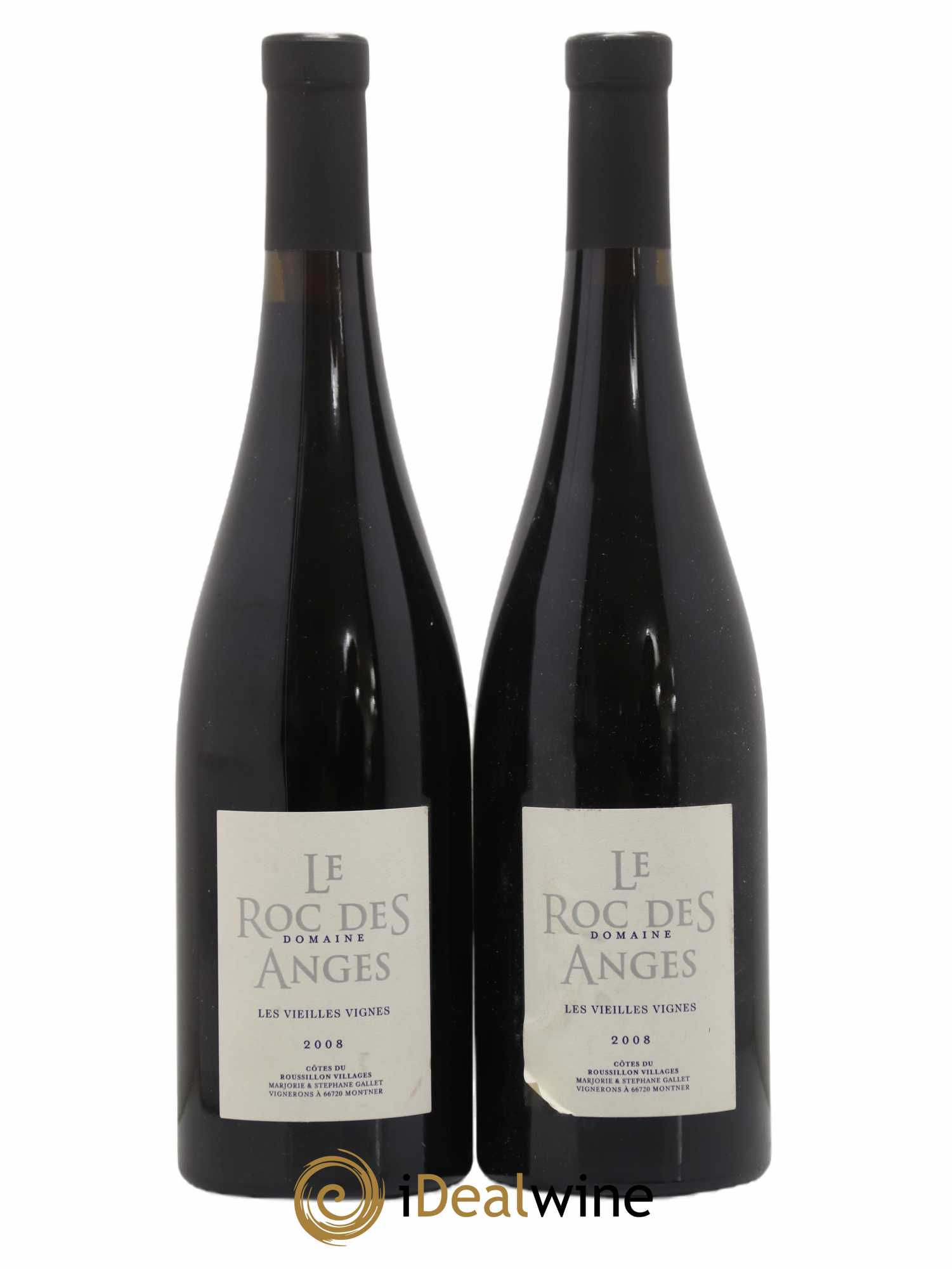 Côtes du Roussillon Les Vieilles Vignes Le Roc Des Anges 2008 - Posten von 2 Flaschen - 0