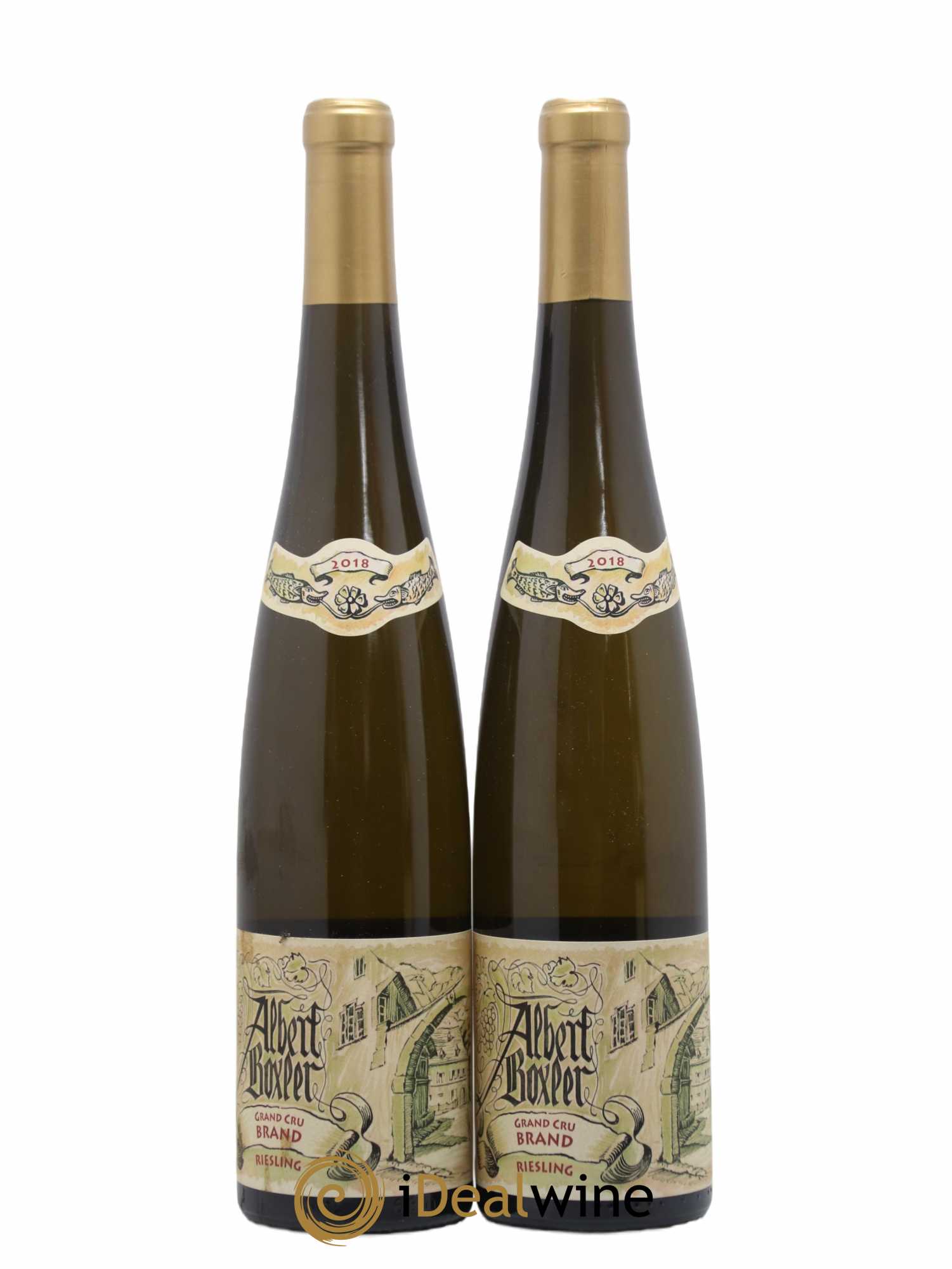 Alsace Riesling Grand Cru Brand Albert Boxler 2018 - Lot de 2 bouteilles - 0