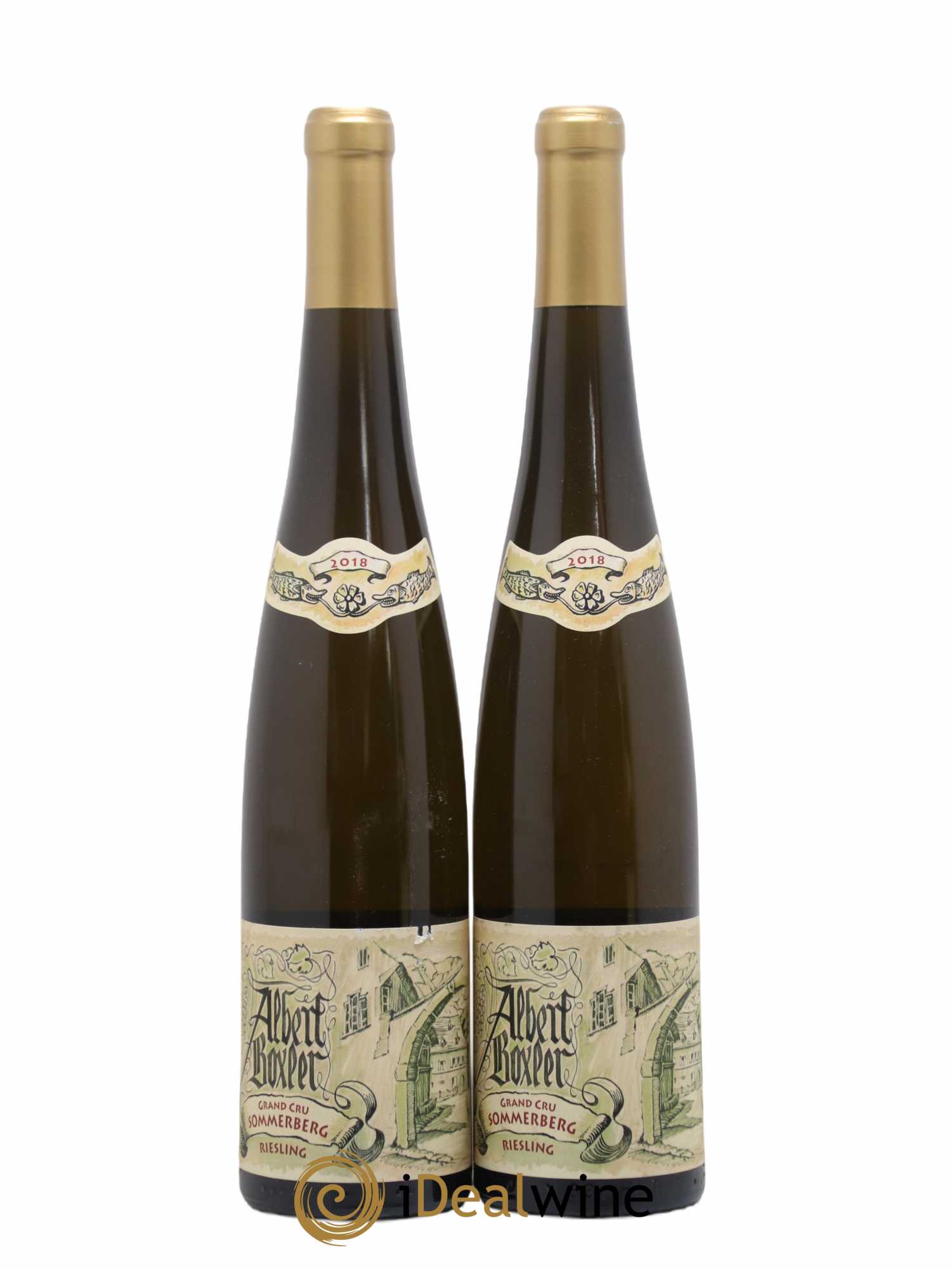 Alsace Riesling Grand Cru Sommerberg D Albert Boxler 2018 - Lot de 2 bouteilles - 0