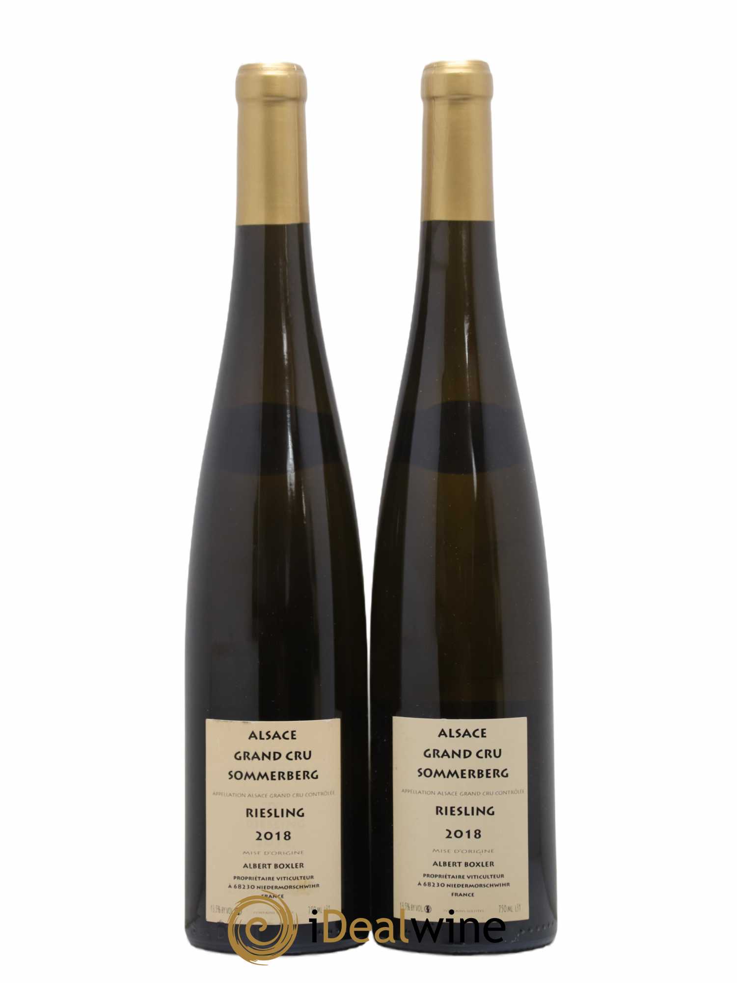 Alsace Riesling Grand Cru Sommerberg Albert Boxler 2018 - Lot de 2 bouteilles - 1