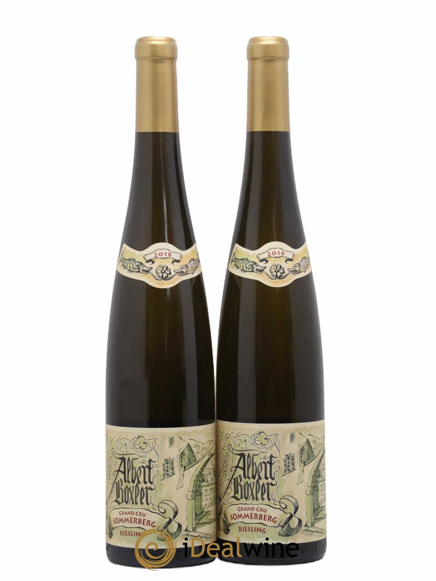 Alsace Riesling Grand Cru Sommerberg Albert Boxler 2018 - Lot de 2 bouteilles - 0