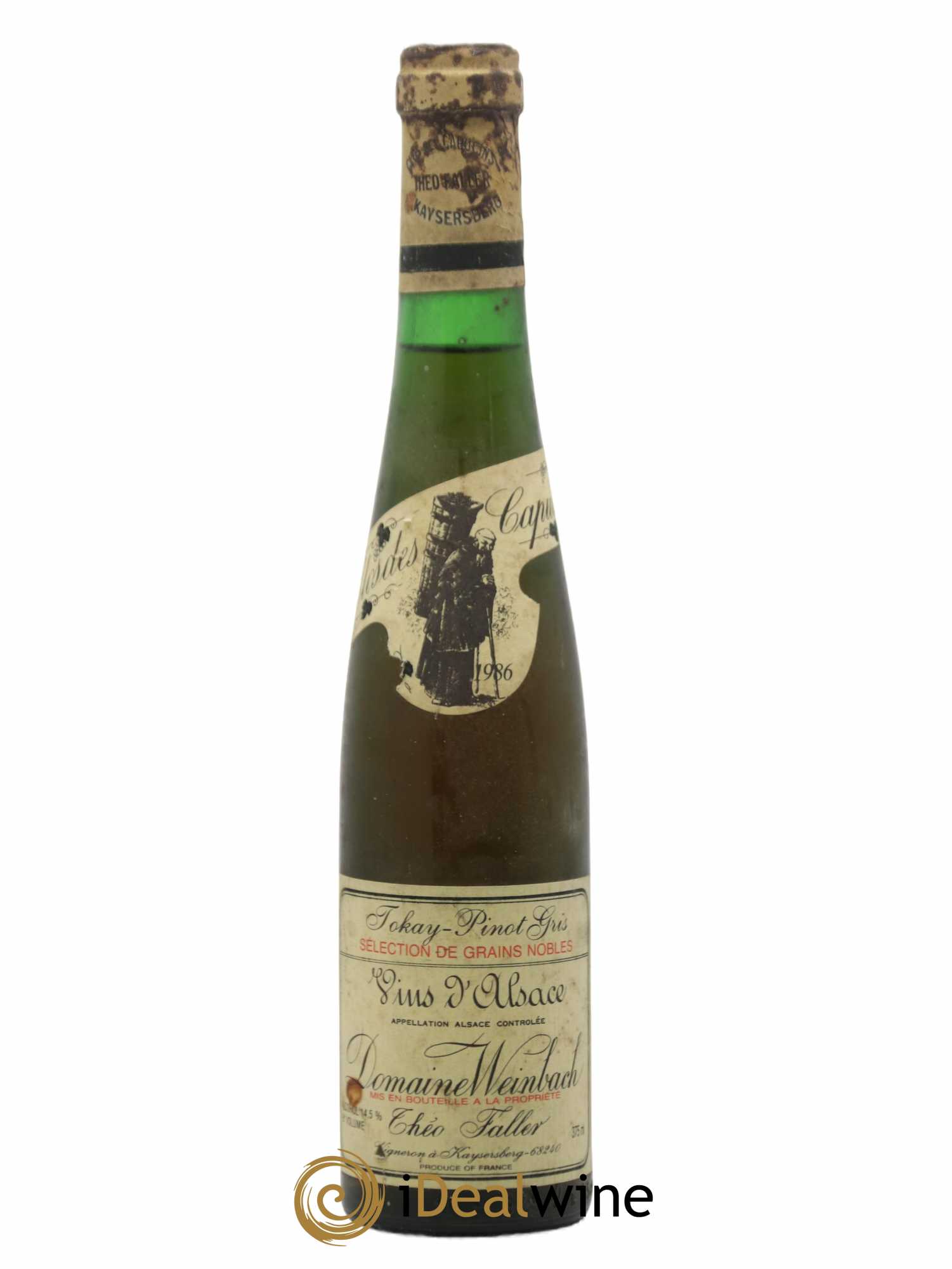 Alsace Pinot Gris (Tokay) Sélection de Grains Nobles Weinbach (Domaine) Sélection de grains Nobles Faller Clos des Capucins 1986 - Lotto di 1 mezza bottiglia - 0