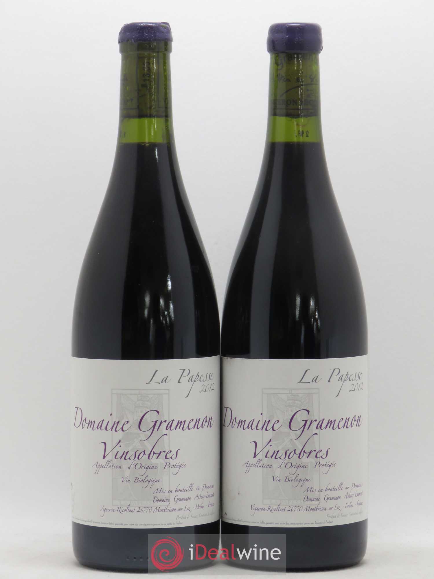 Vinsobres La Papesse Gramenon (Domaine) 2012 - Lot de 2 bouteilles - 0